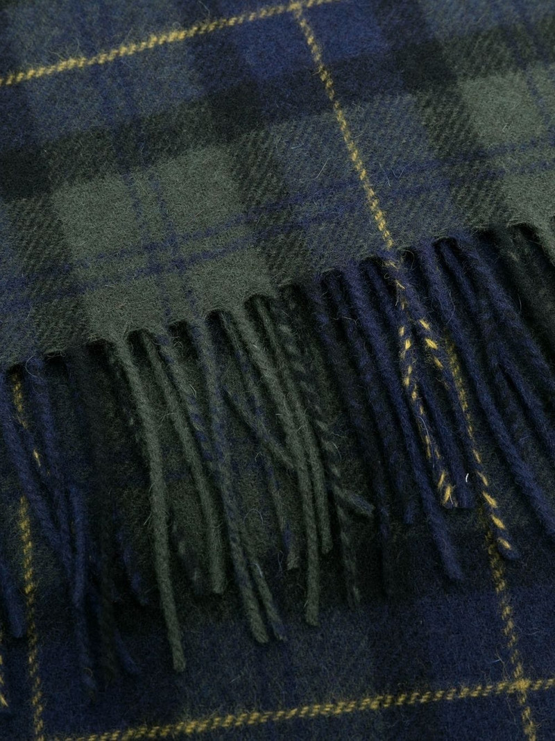 Barbour tartan-check scarf outlook