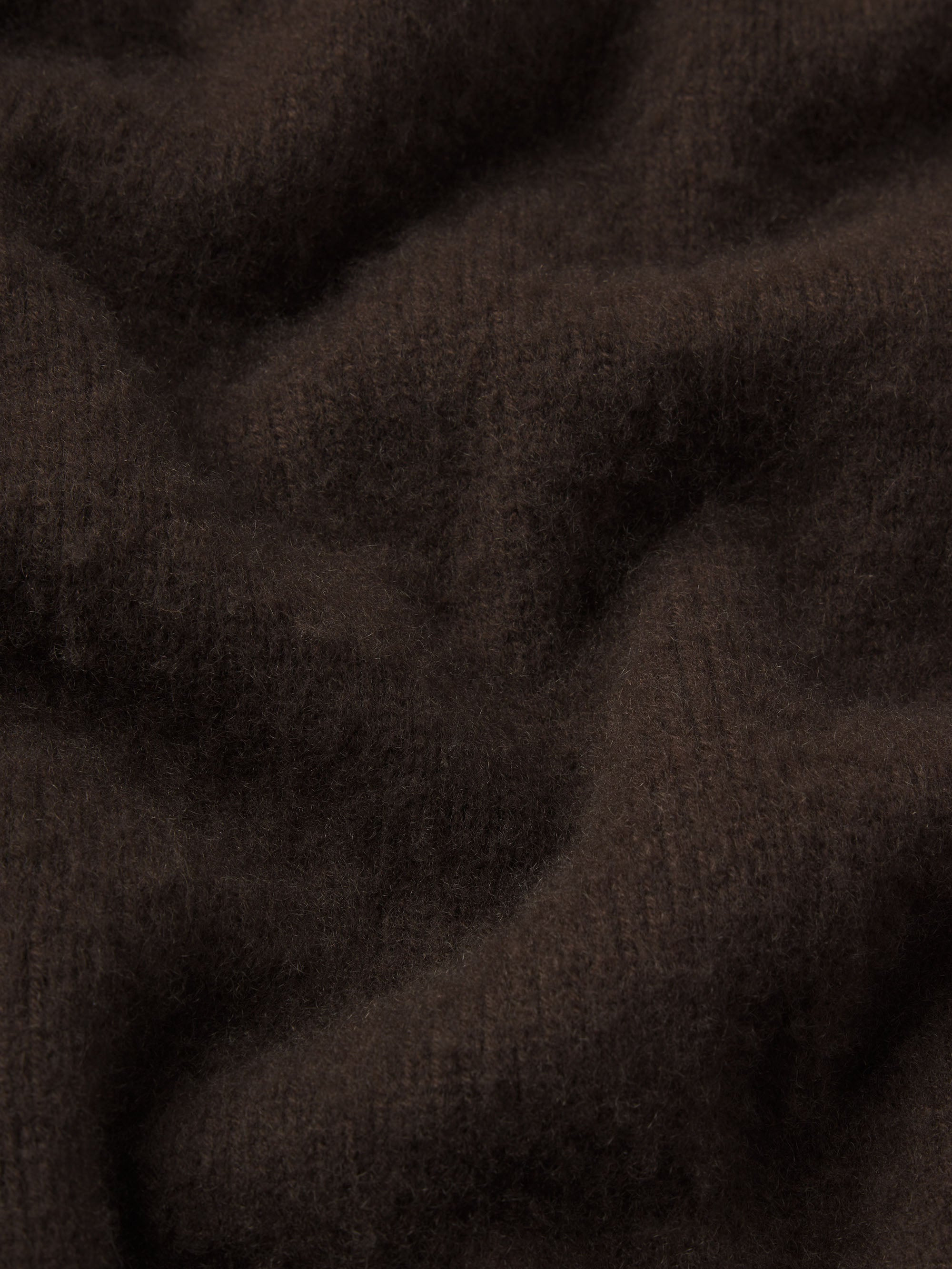 The Cashmere Brushed Sweater in Coffee - 6