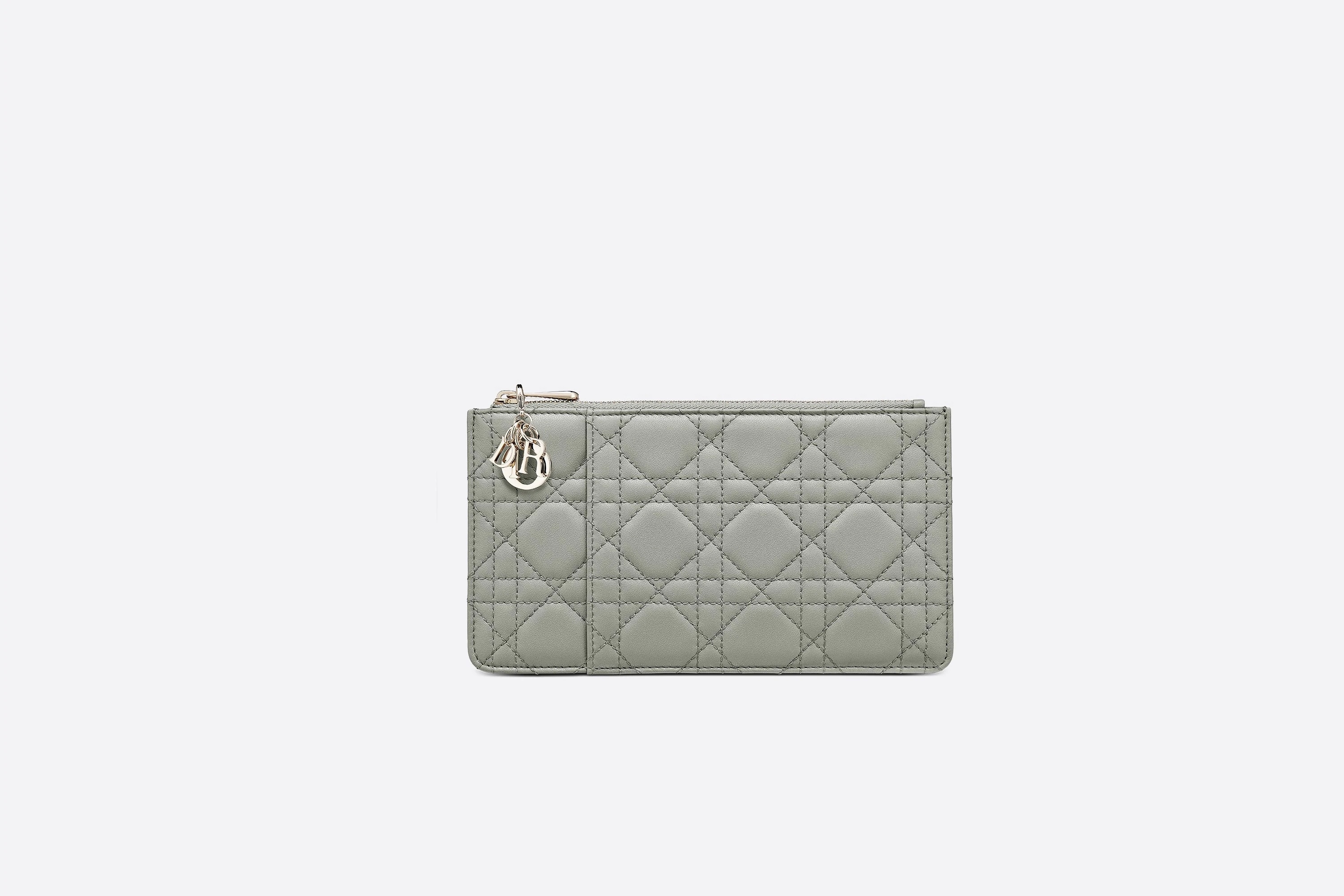 Large Lady Dior Zip Long Wallet - 1