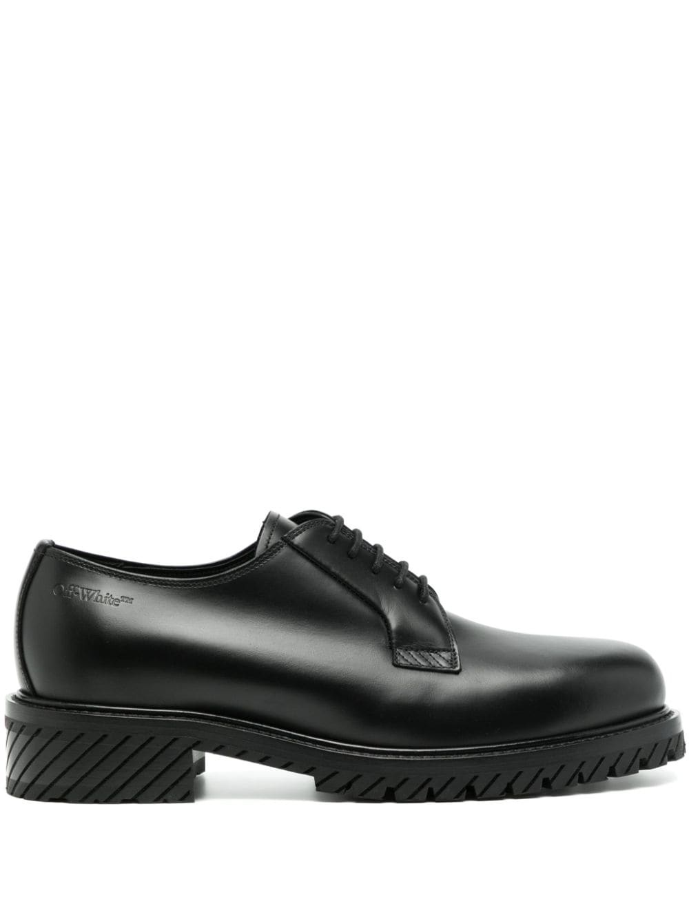 Military leather Derby shoes - 1