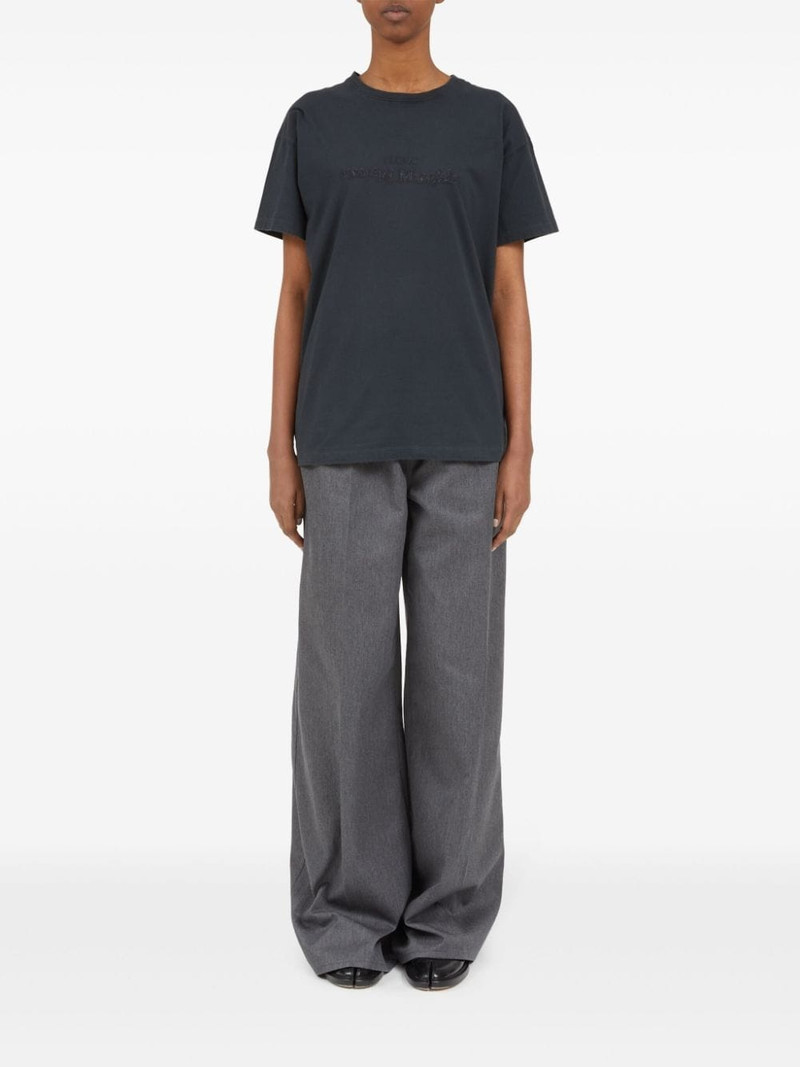 Maison Margiela logo-embroidered cotton T-shirt outlook