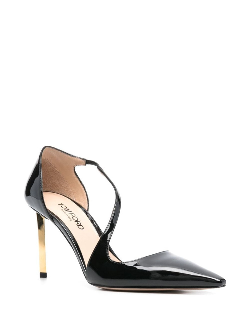 TOM FORD 90mm patent-leather pumps outlook