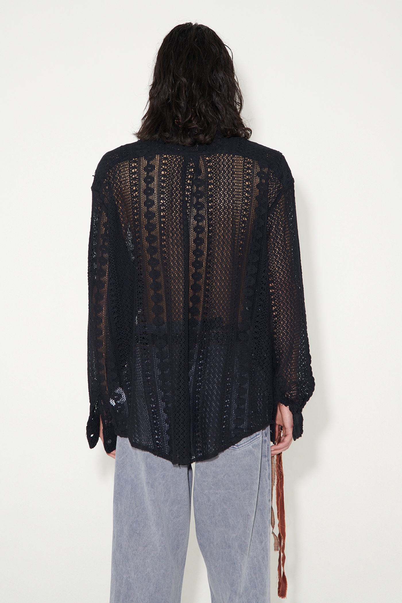 Coco Shirt Black Cotton Crochet | Our Legacy - 5