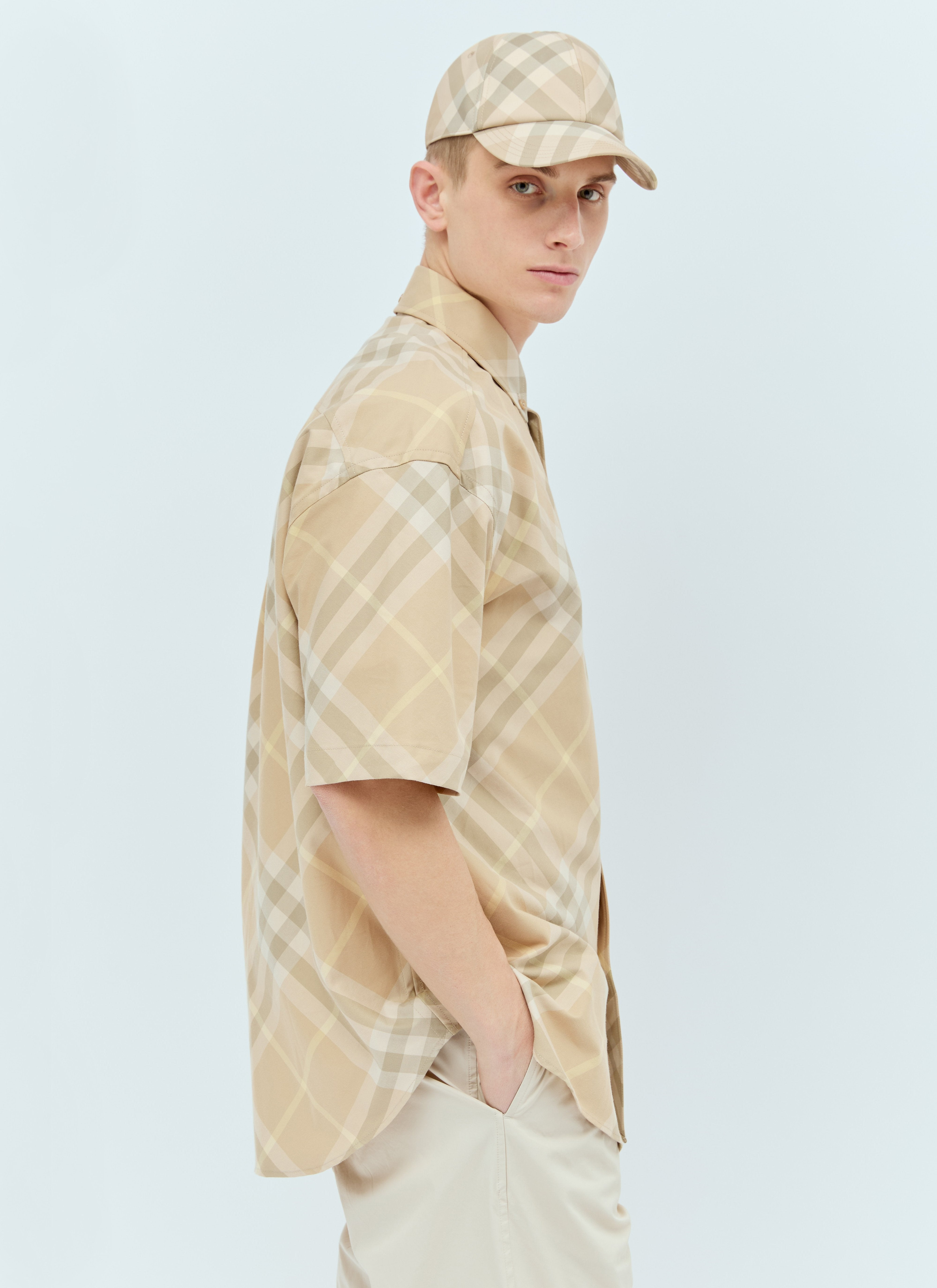 Burberry Men Check Short-Sleeve Shirt - 6