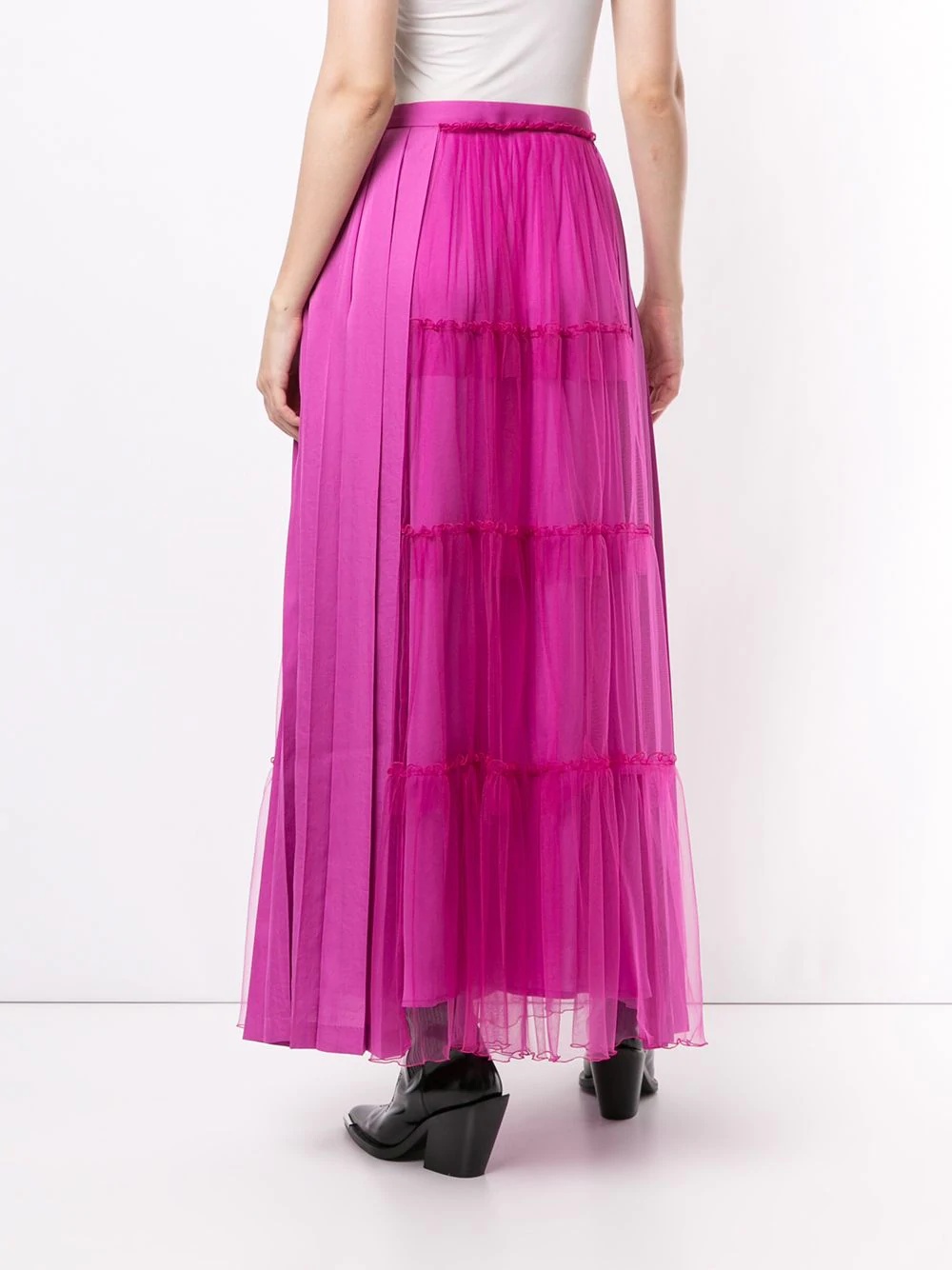 tiered full length skirt - 4