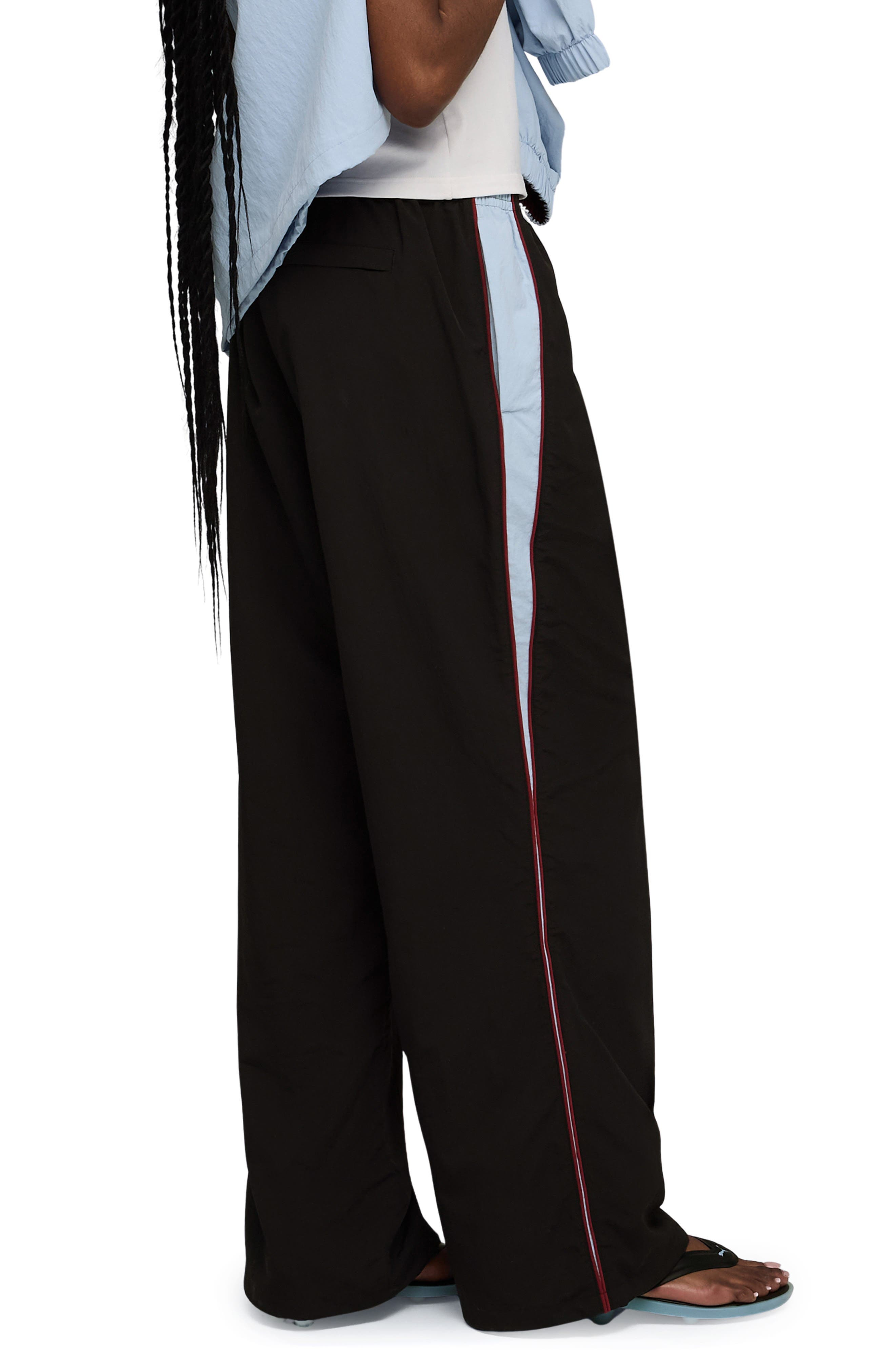 PUMA x FENTY Nylon Track Pants in Puma Black at Nordstrom - 3