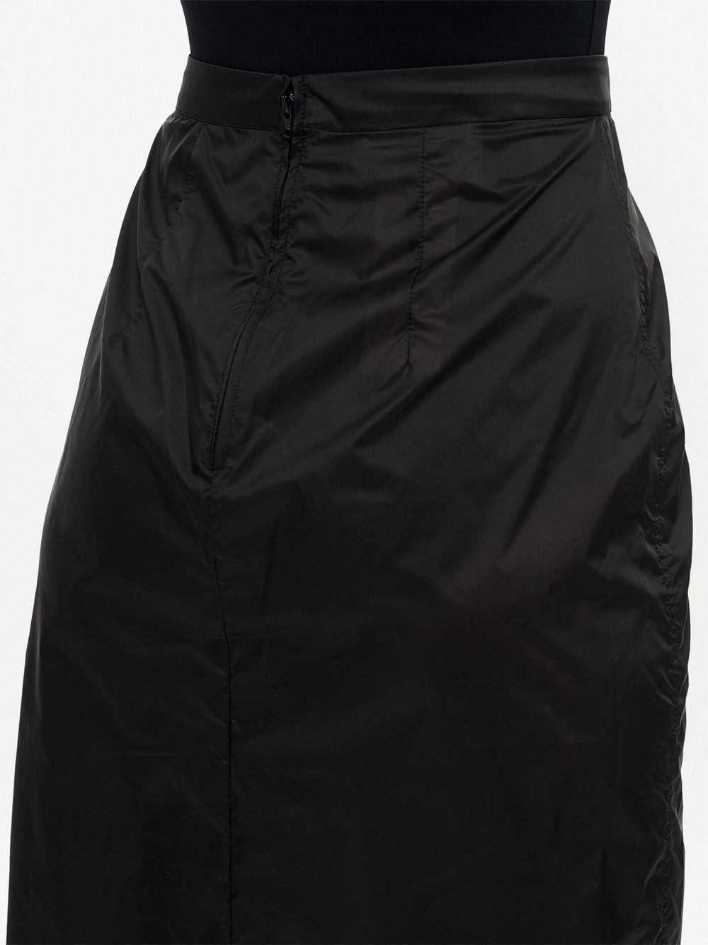 high-waisted chiffon straight skirt - 6