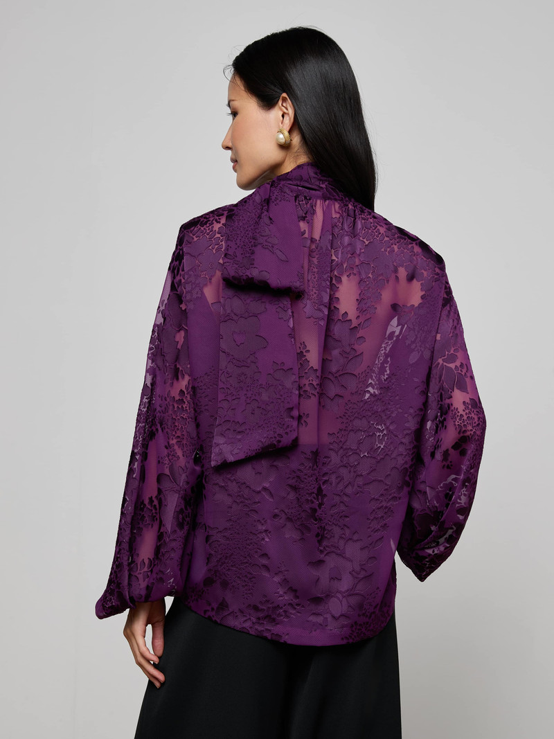 Rhett Burnout Satin Blouse 5
