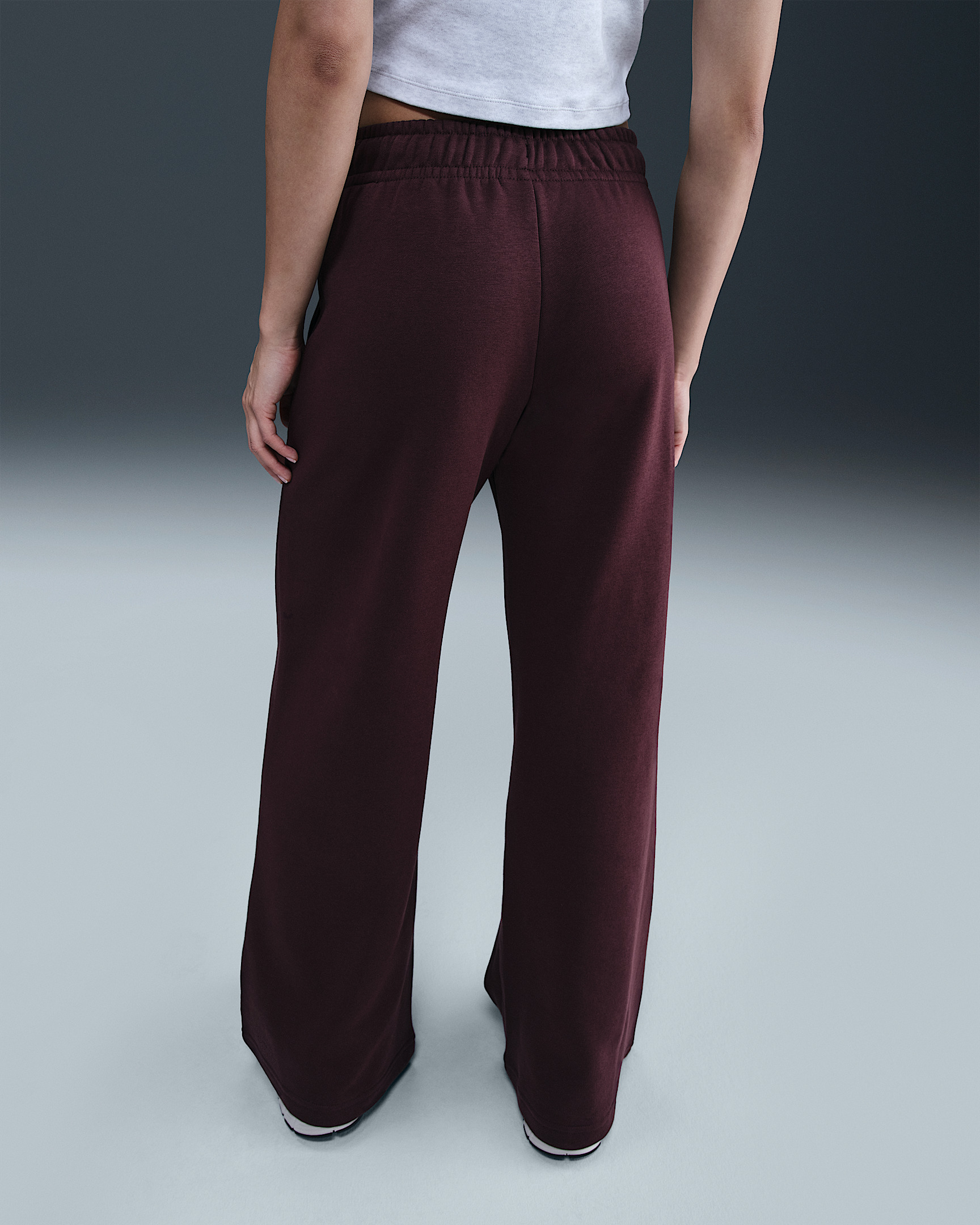 Nike Sportswear Club Fleece Women's Mid-Rise Wide-Leg Pants - 3