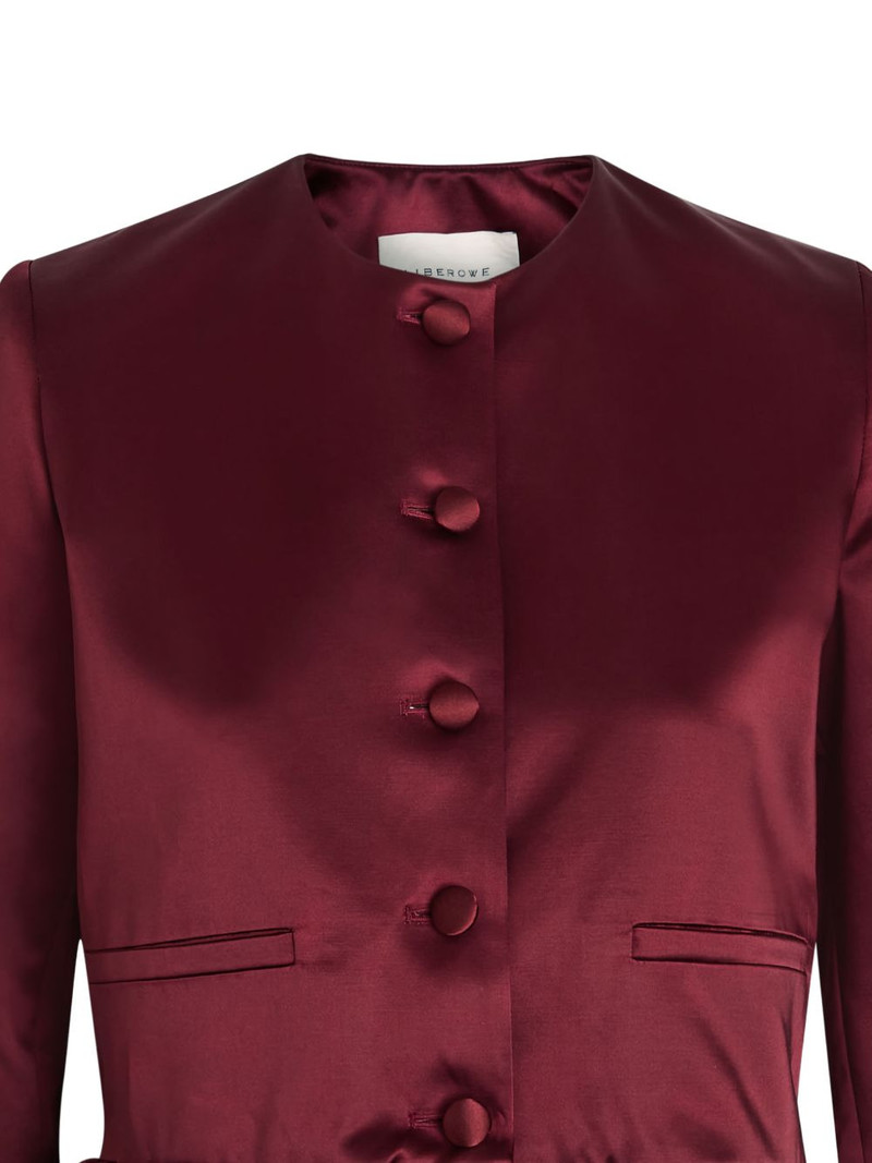 LIBEROWE button peplum jacket outlook