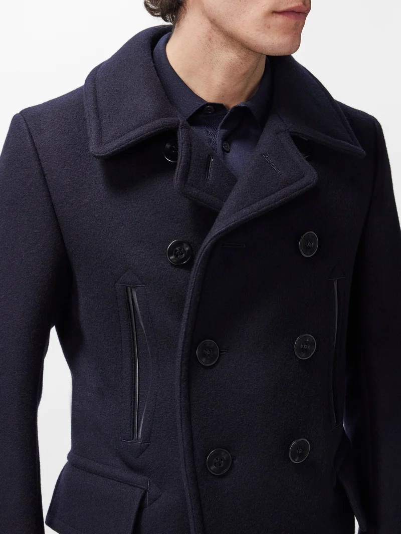 Tom Ford How To Clean A Peacoat TOM FORD Leather Peacoat For Men