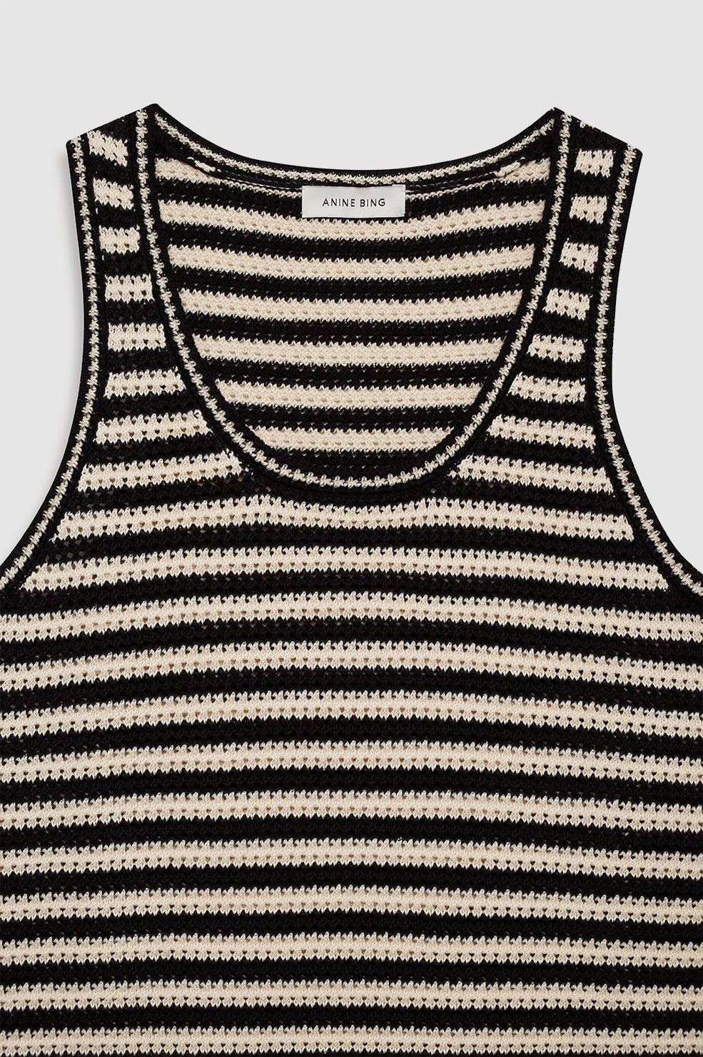 Arie Dress - Black And Ivory Stripe - 4