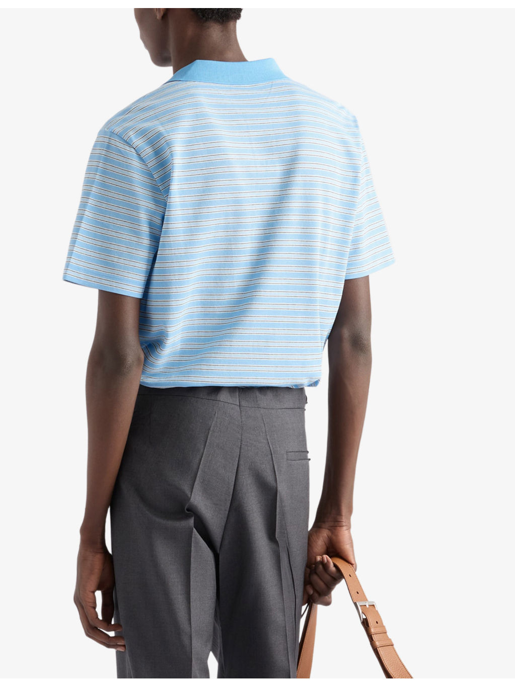 Striped Logo-Embroidered Cotton Polo Shirt - 4