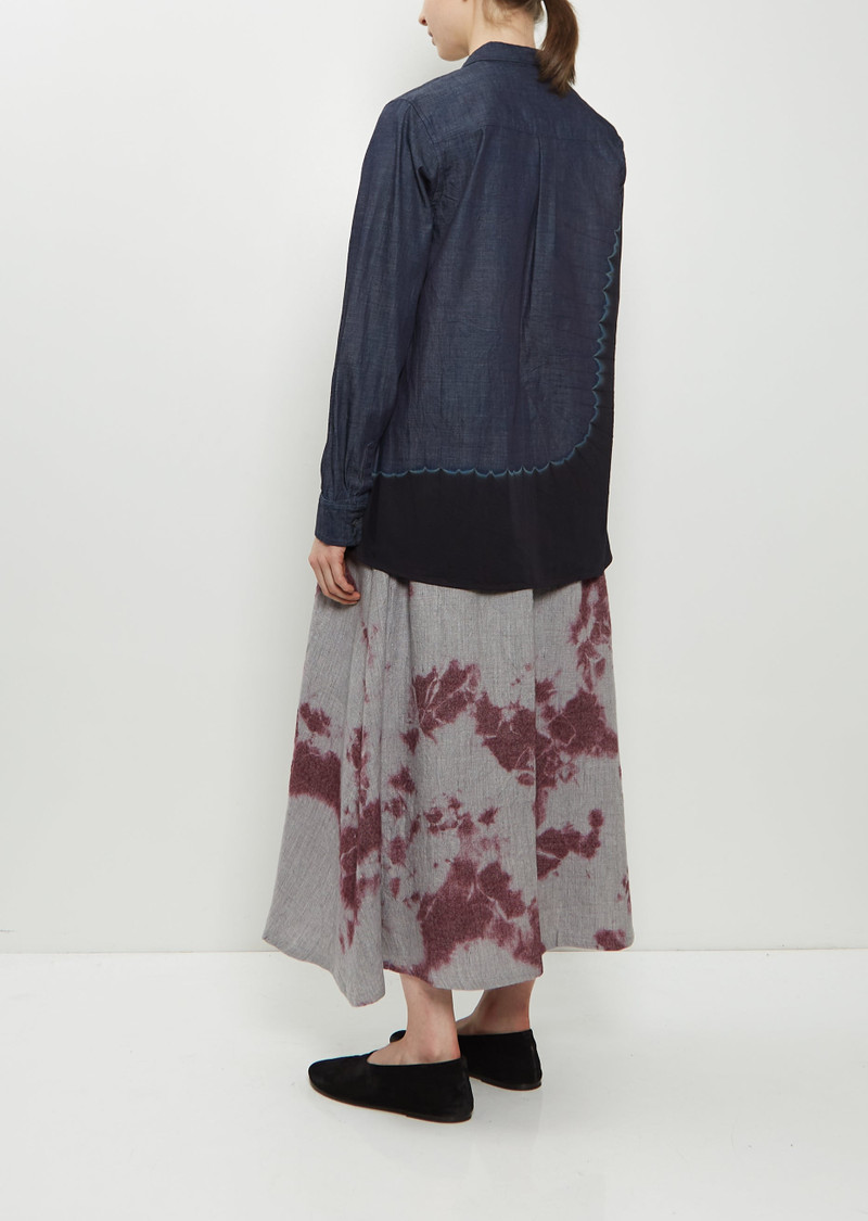 SUZUSAN Pima Cotton Denim Shirt outlook