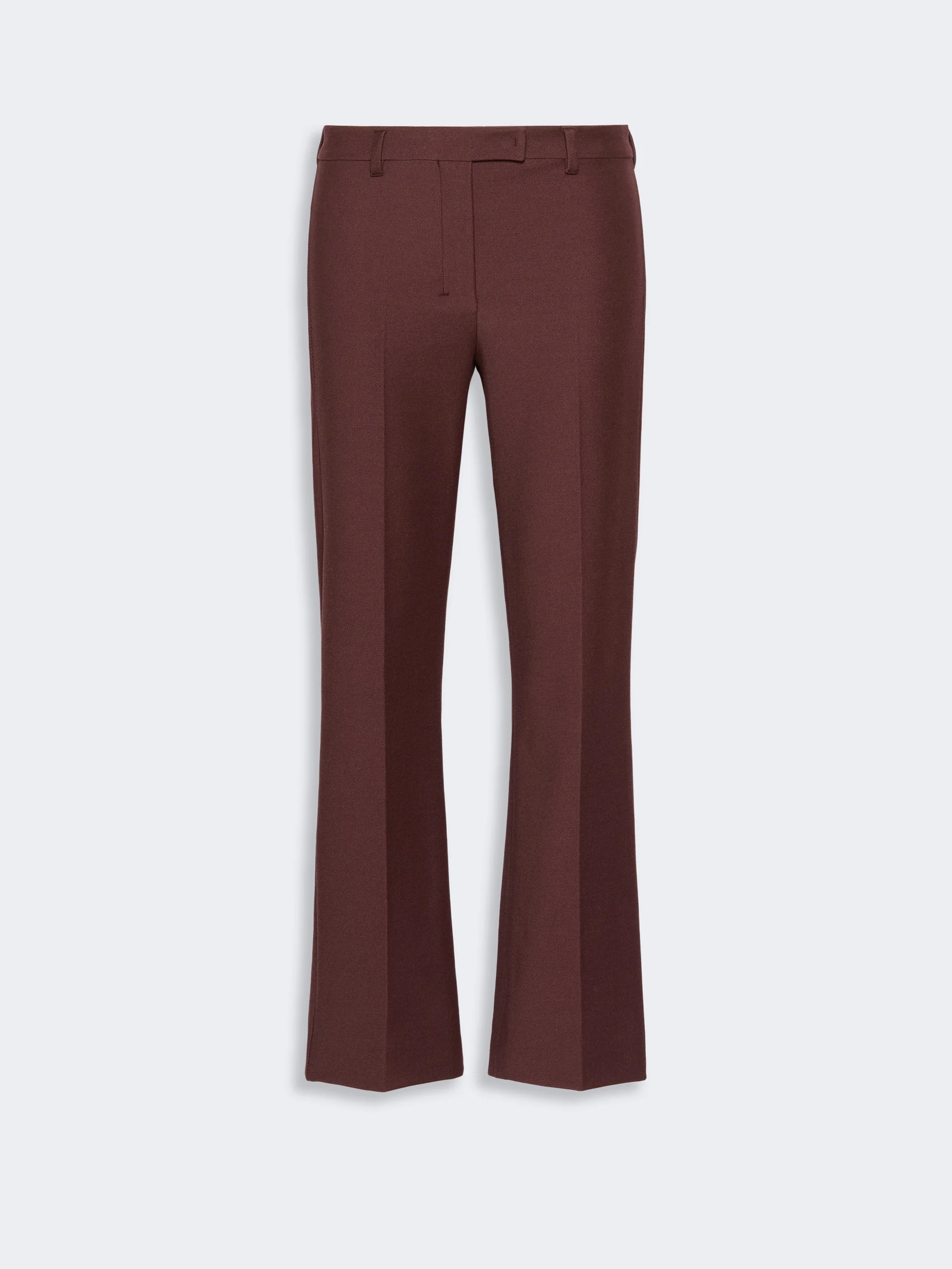 UMANITA Stretch cotton-blend trousers - BORDEAUX - 1