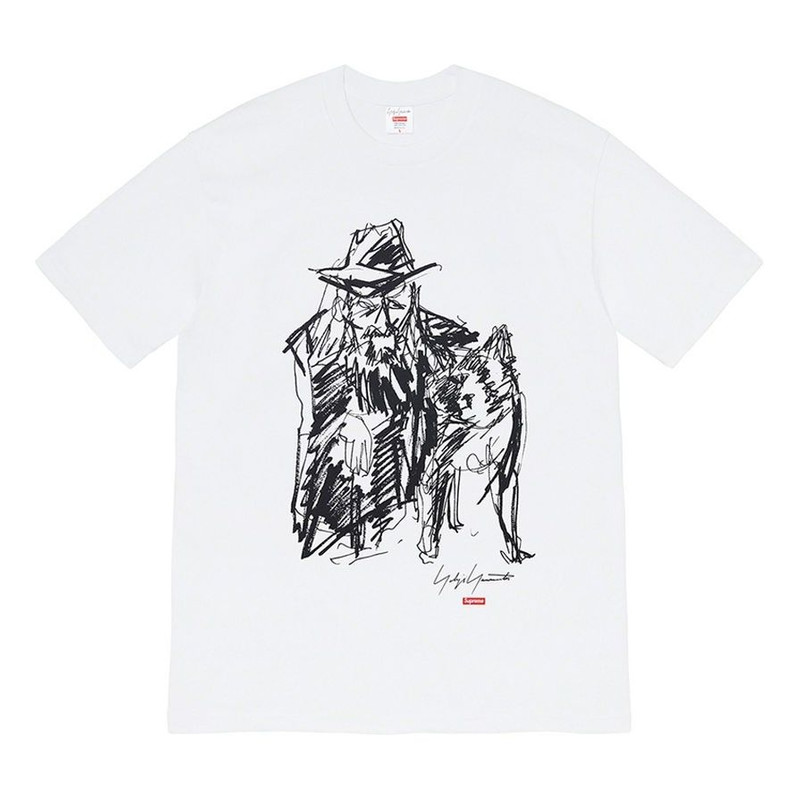 Supreme FW20 Week 4 x Yohji Yamamoto Tee 'Black White' SUP-FW20-099 - 1