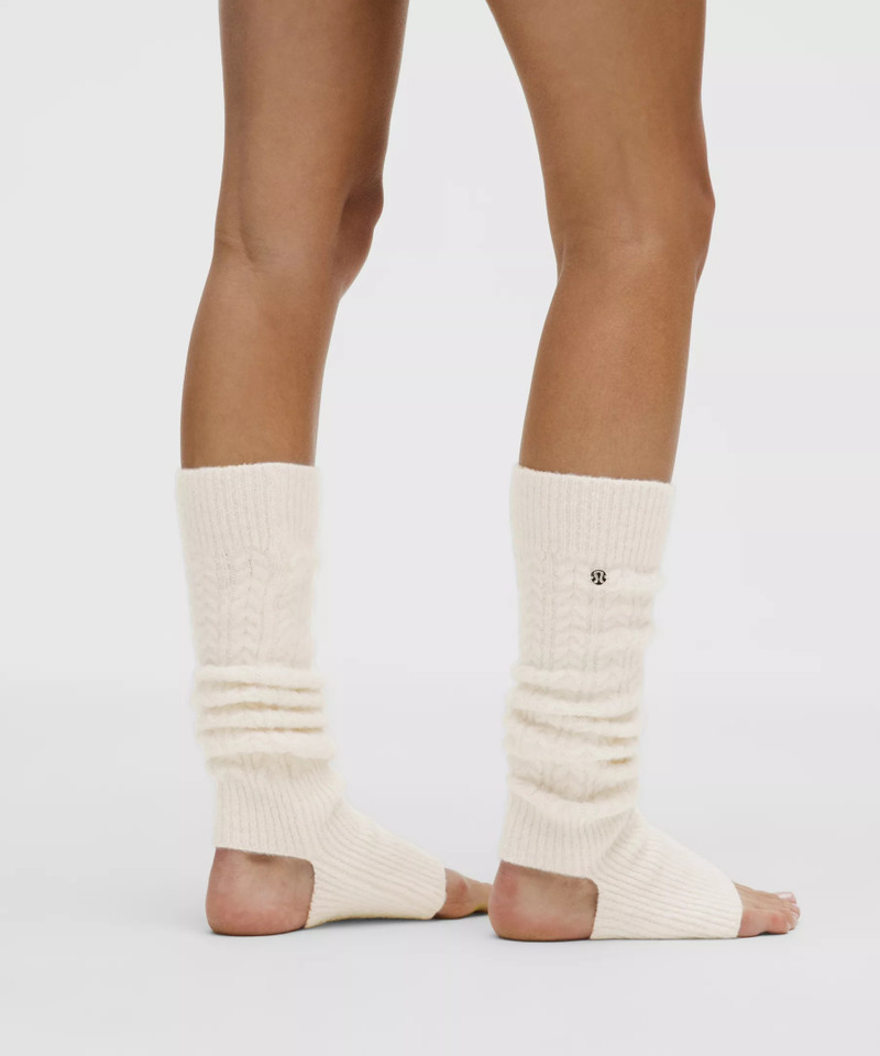 Wool-Blend Cable-Knit Leg Warmers 5