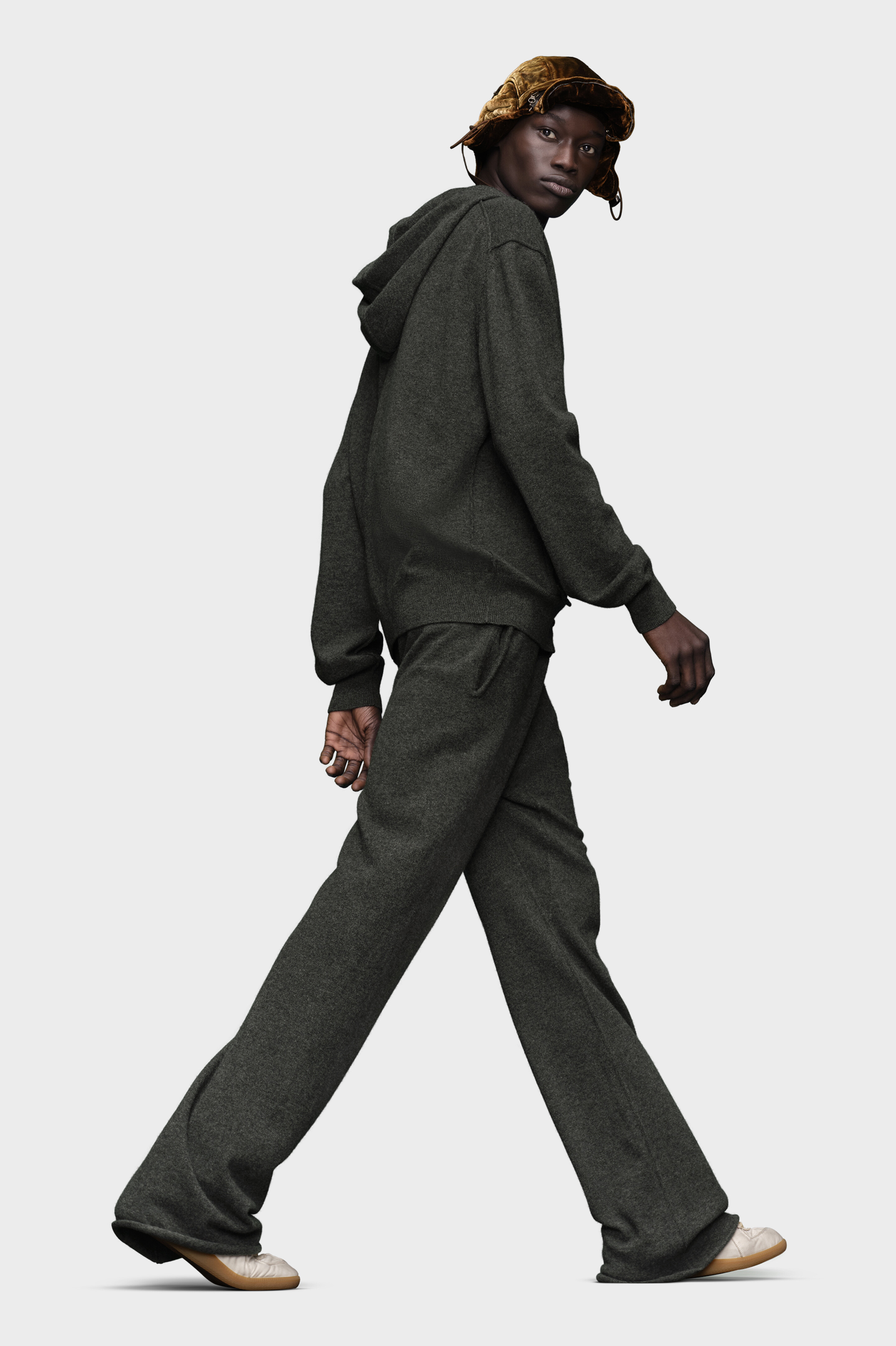 Décortiqué cashmere knit hoodie - 3