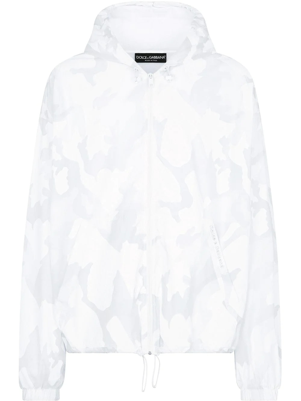 abstract pattern windbreaker jacket - 1