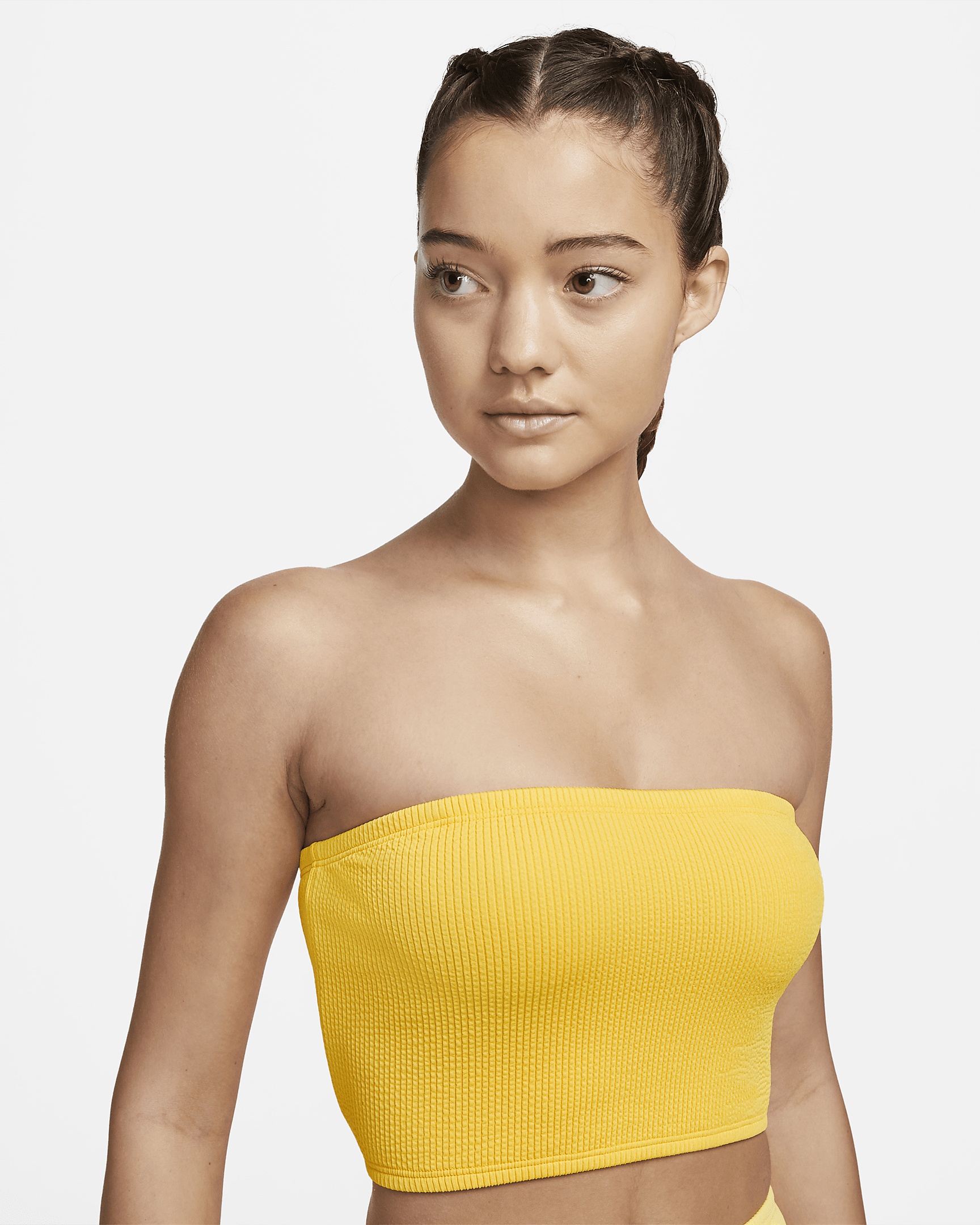 Nike Women's Bandeau Midkini Swim Top - 5