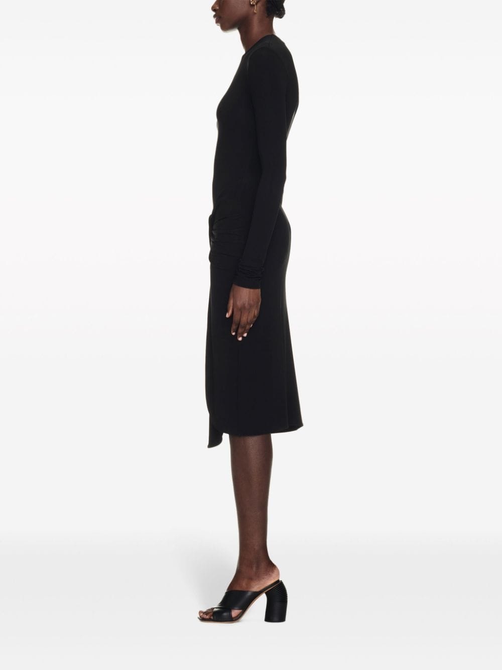 twist-detail midi dress - 3
