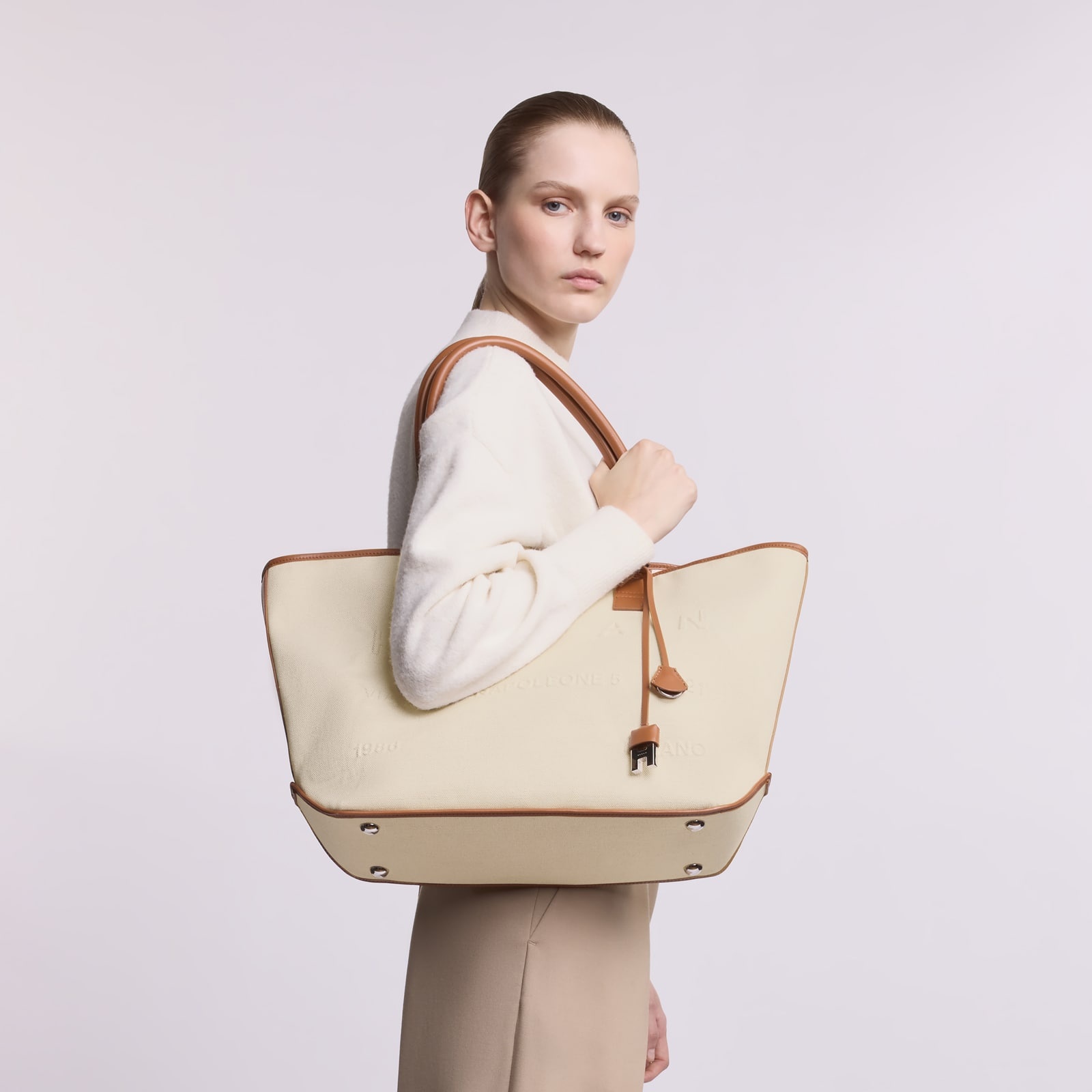 Hogan Script Shopping Bag Medium - 8