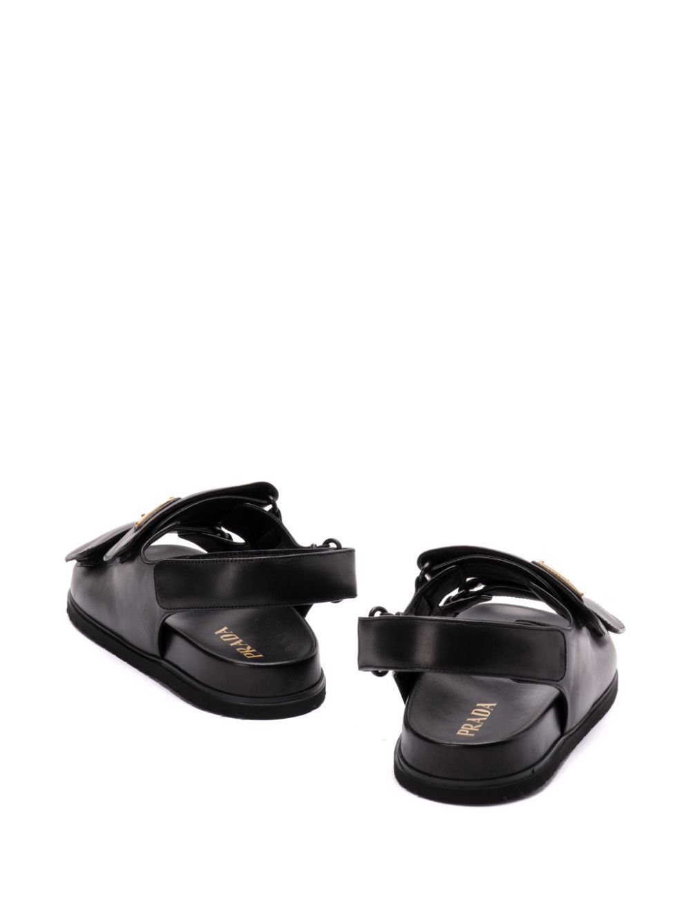 Prada Women Touch-Strap Leather Sandals - 3