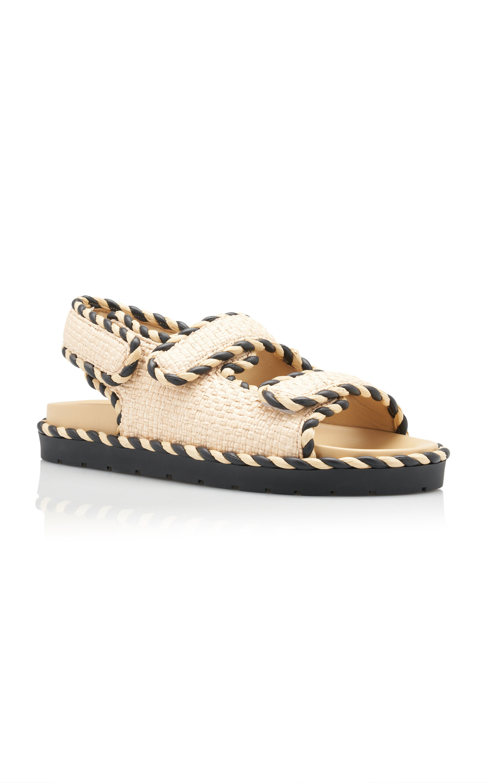Jack Raffia Slingback Sandals neutral - 5