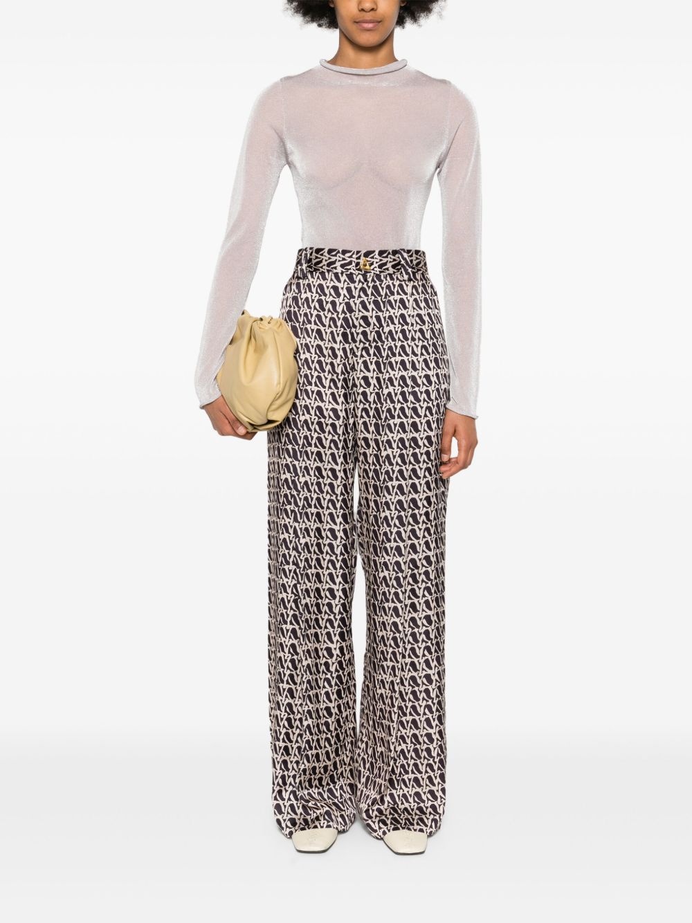 Wellen abstract-print palazzo pants - 2