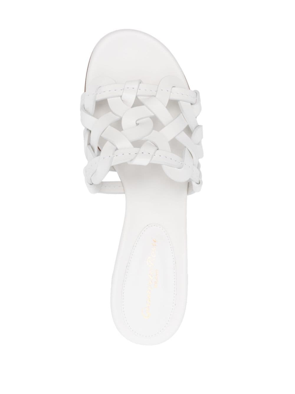55mm leather sandals - 4