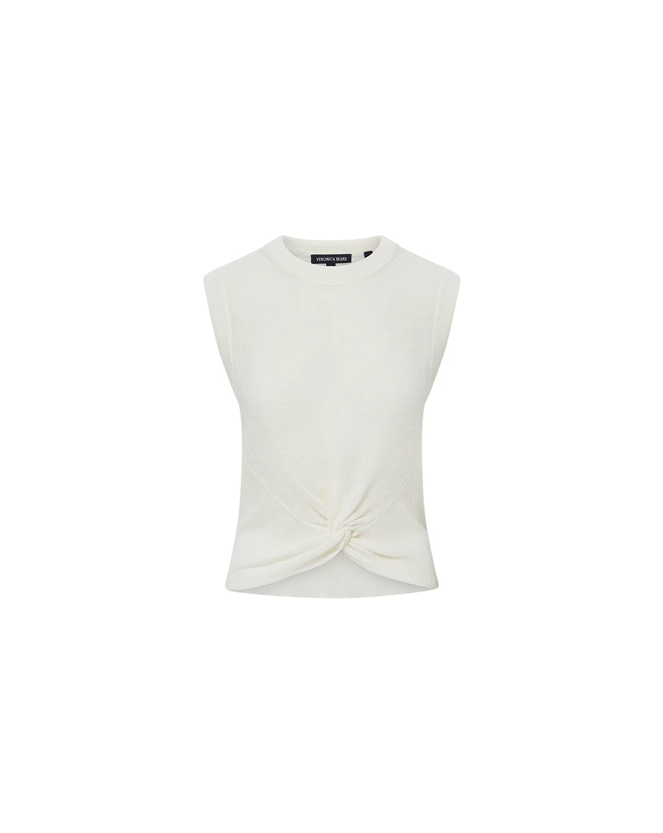 KELLEN TWIST-FRONT SWEATER - 1