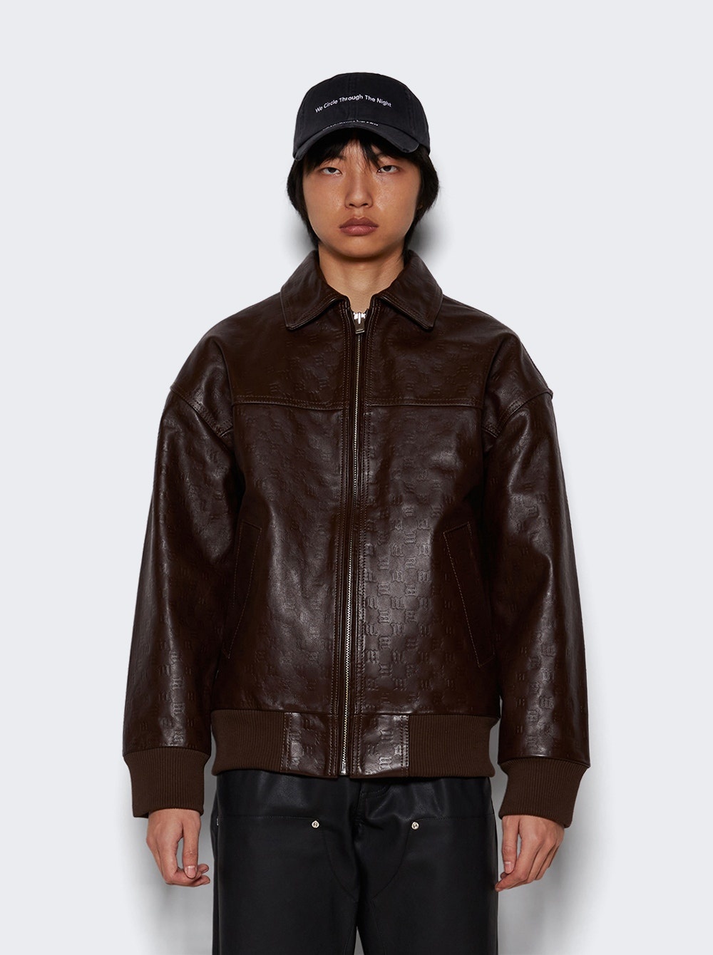 Monogram Embossed Jacket Brown - 3