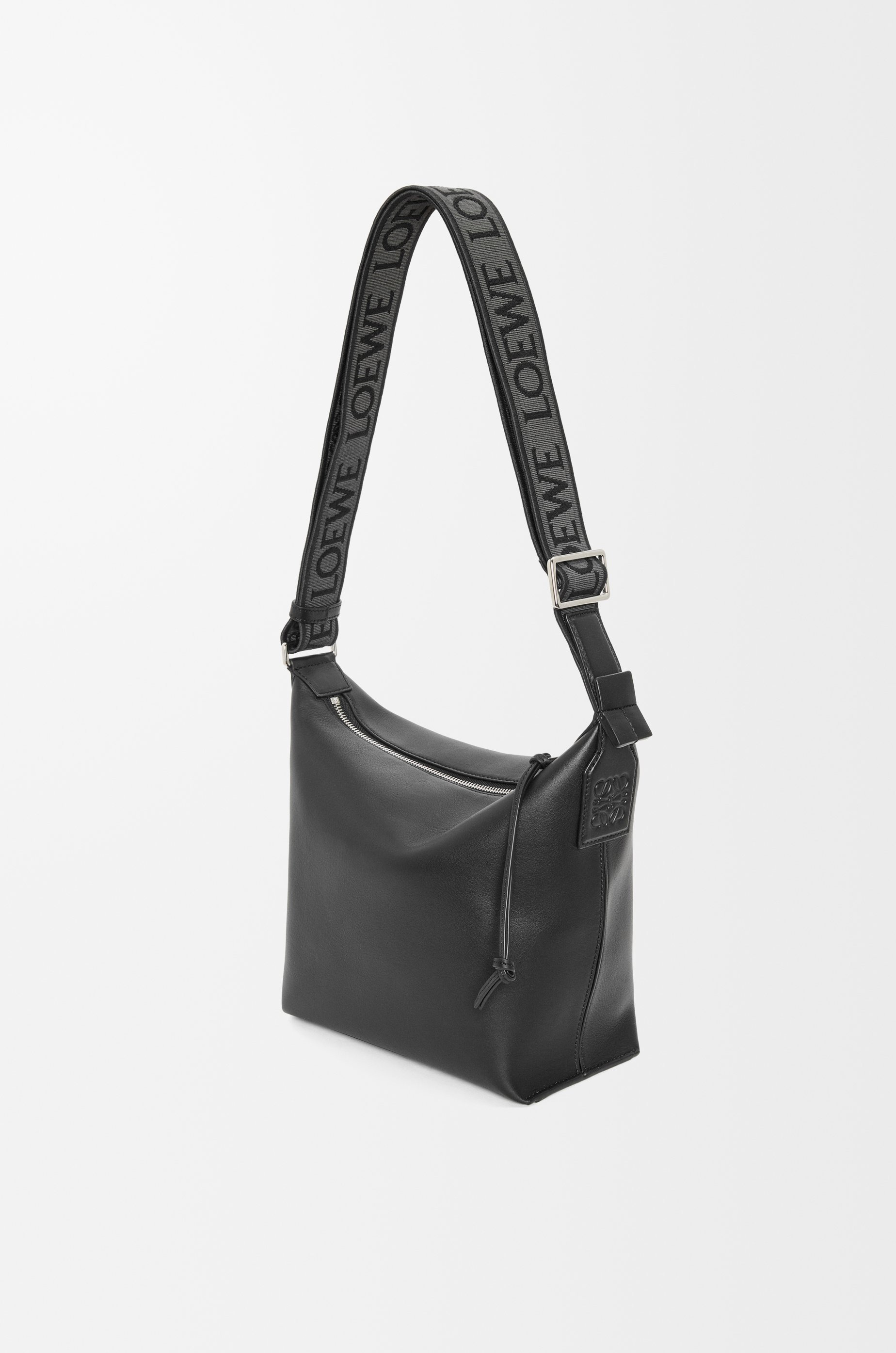 Small Cubi Crossbody bag in supple smooth calfskin and jacquard - 2