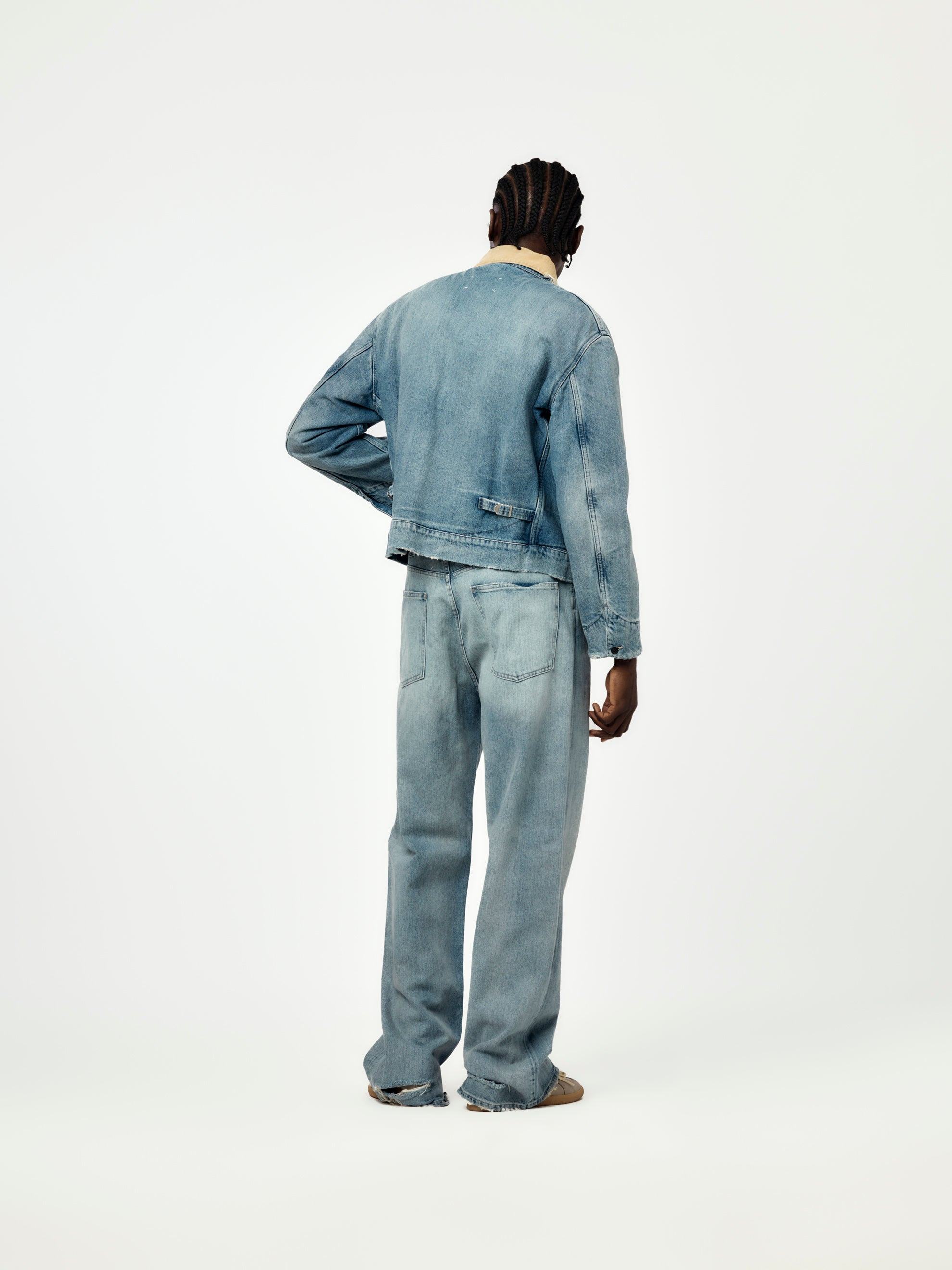 JAPANESE DENIM SPORTS JACKET (LIGHT BLUE) - 6