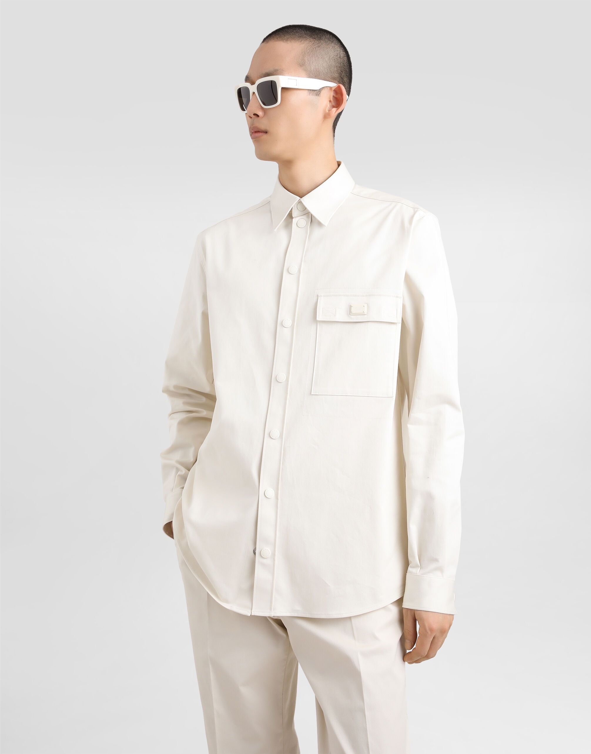 Cotton shirt with tag - 4