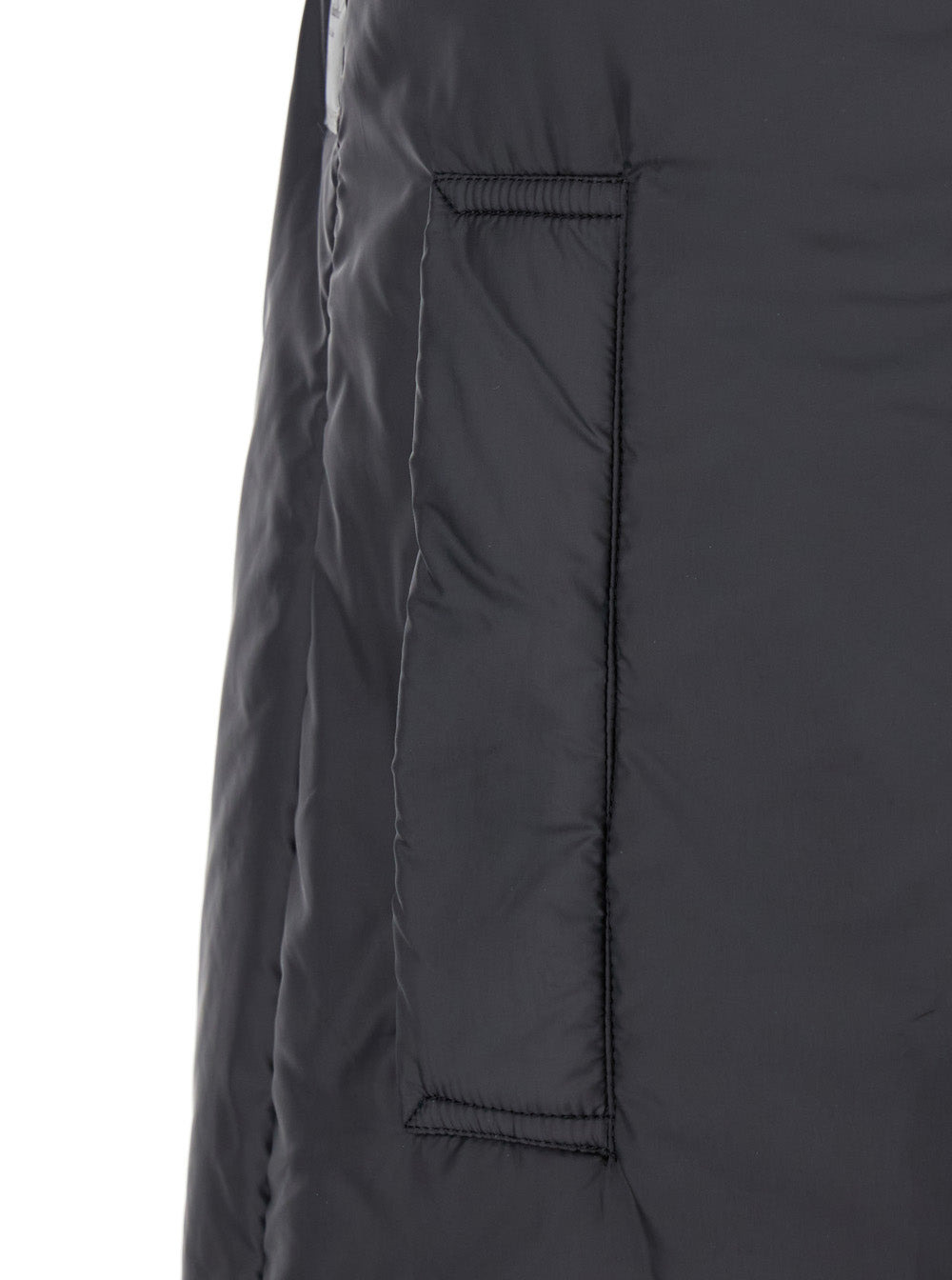 Max Mara Women 'Greengo' Black Sleeveless Vest With Drawstring Hood In Tech Fabric Woman - 3