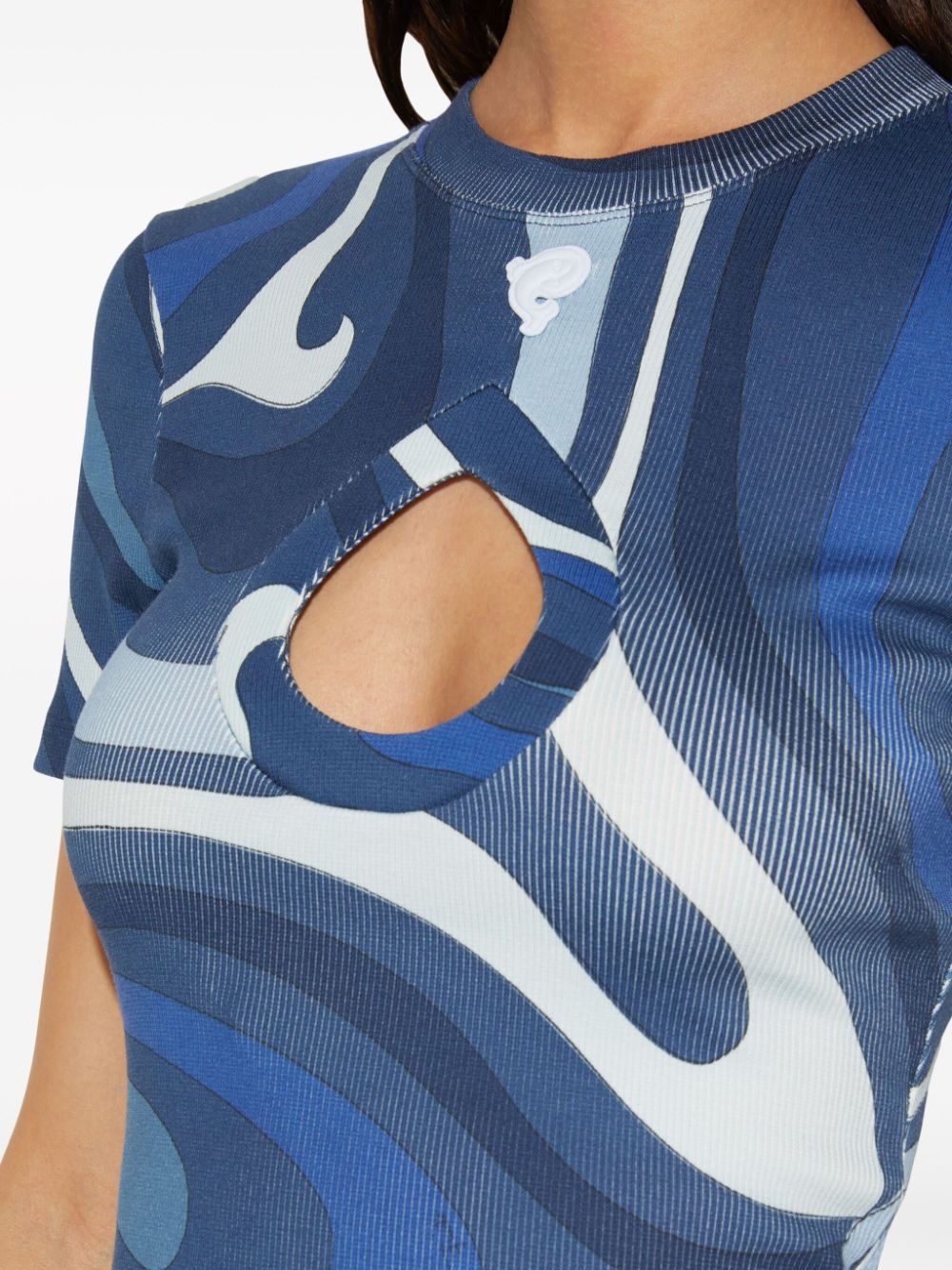Marmo-print T-shirt - 5