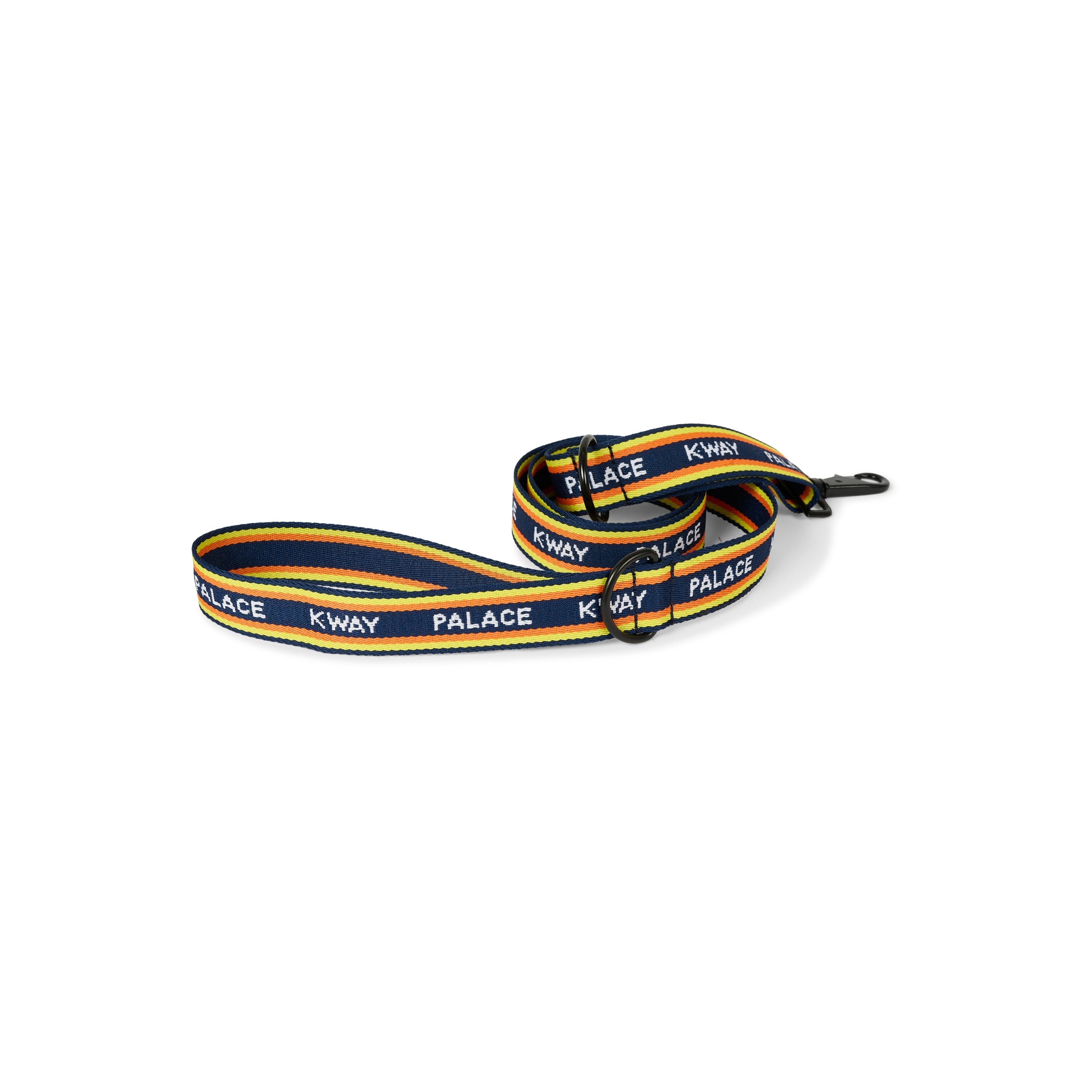 PALACE K-WAY DOG LEAD NAVY / YELLOW STRIPE - 1