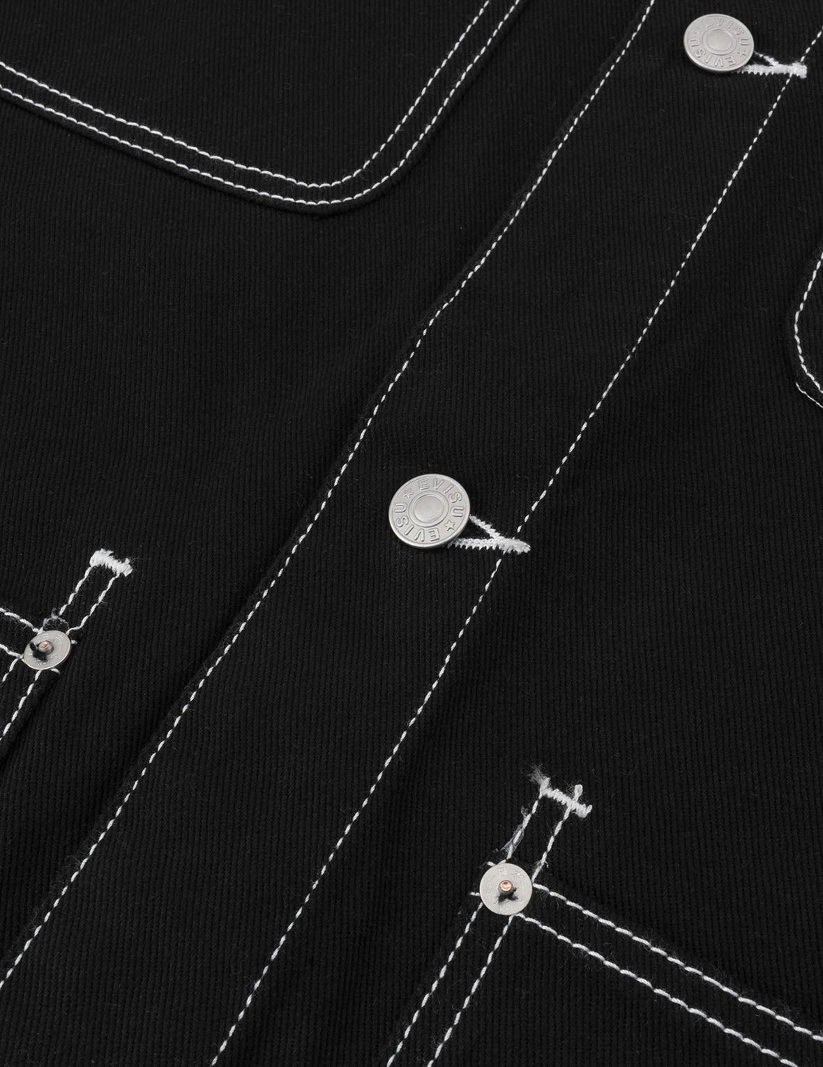 Godhead and Map Appliqué Embroidery Fashion Fit Worker Denim Jacket - 7