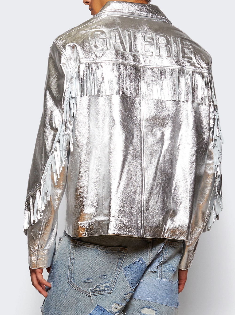Orlando Fringe Jacket Metallic Silver - 4