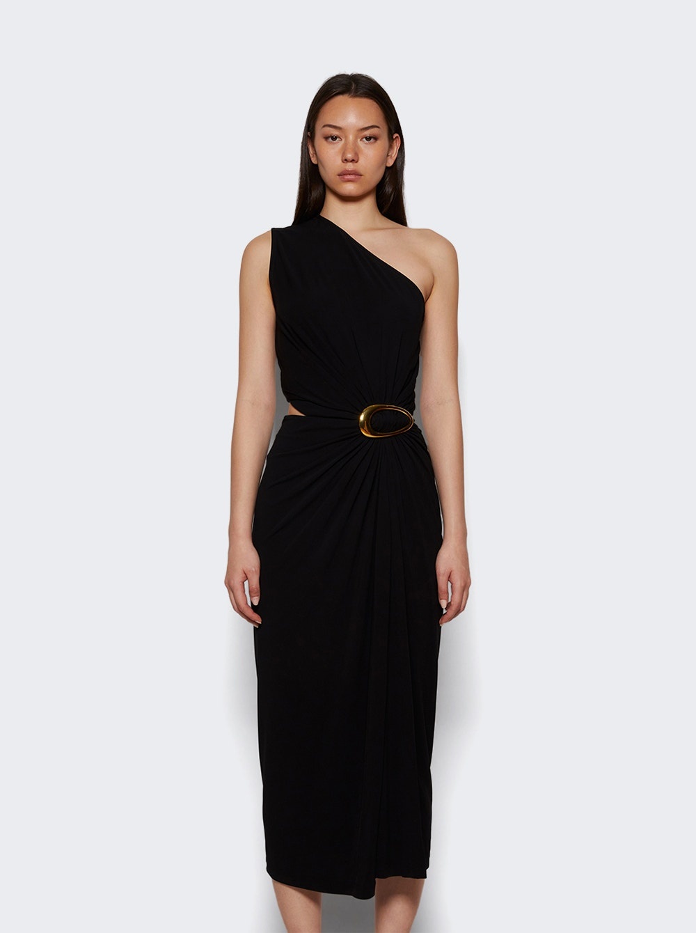 Crepe Viscose Jersey Dress Black - 2