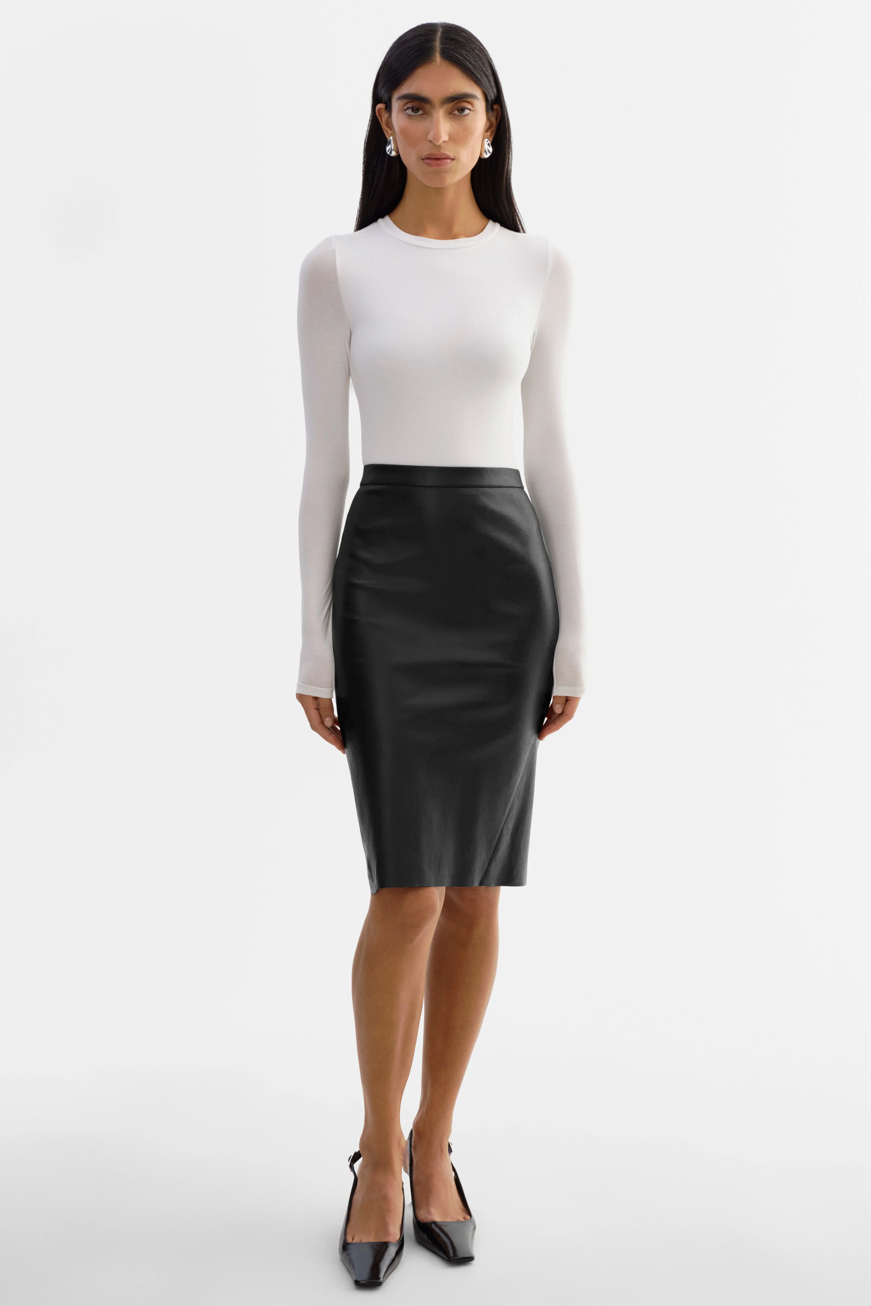 AVANA | Leather Pencil Skirt - 1