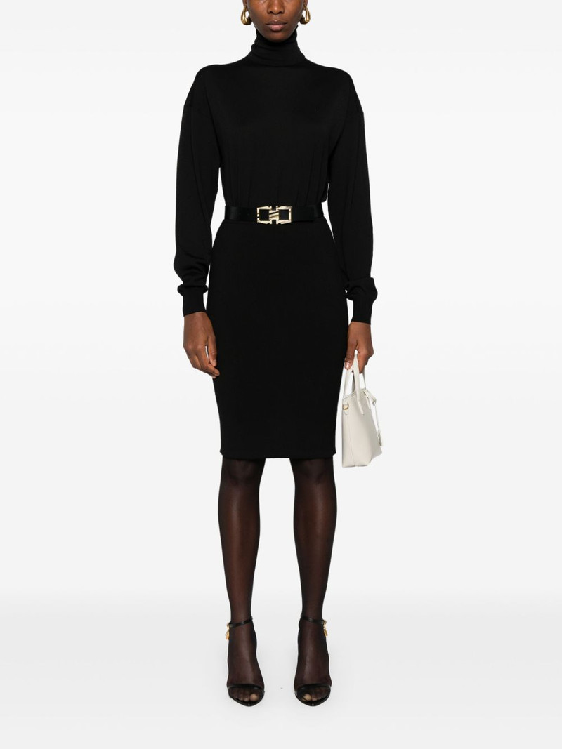 SAINT LAURENT elasticated-waistband pencil skirt outlook