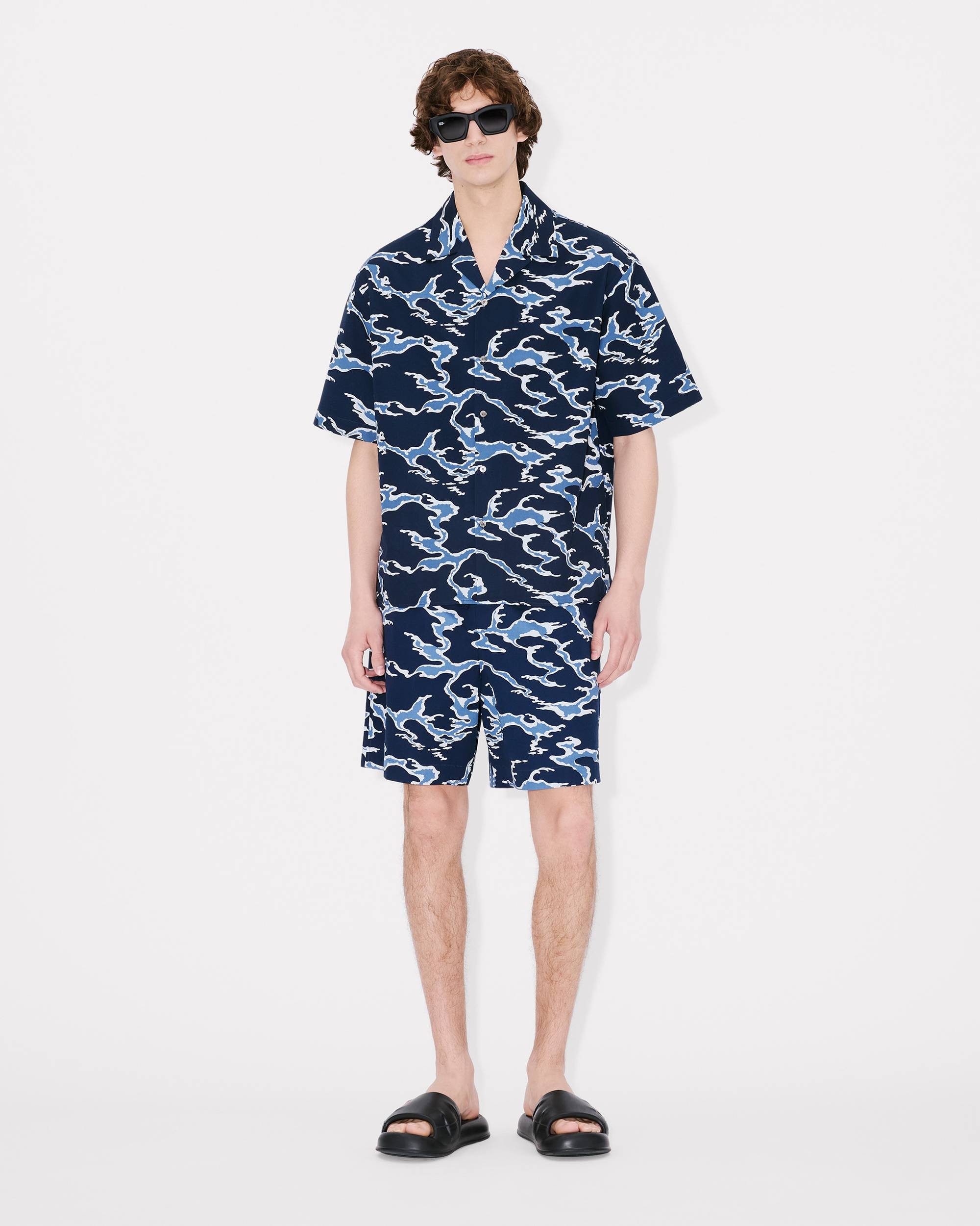 'KENZO Ocean Camo' elasticated short in cotton - 3