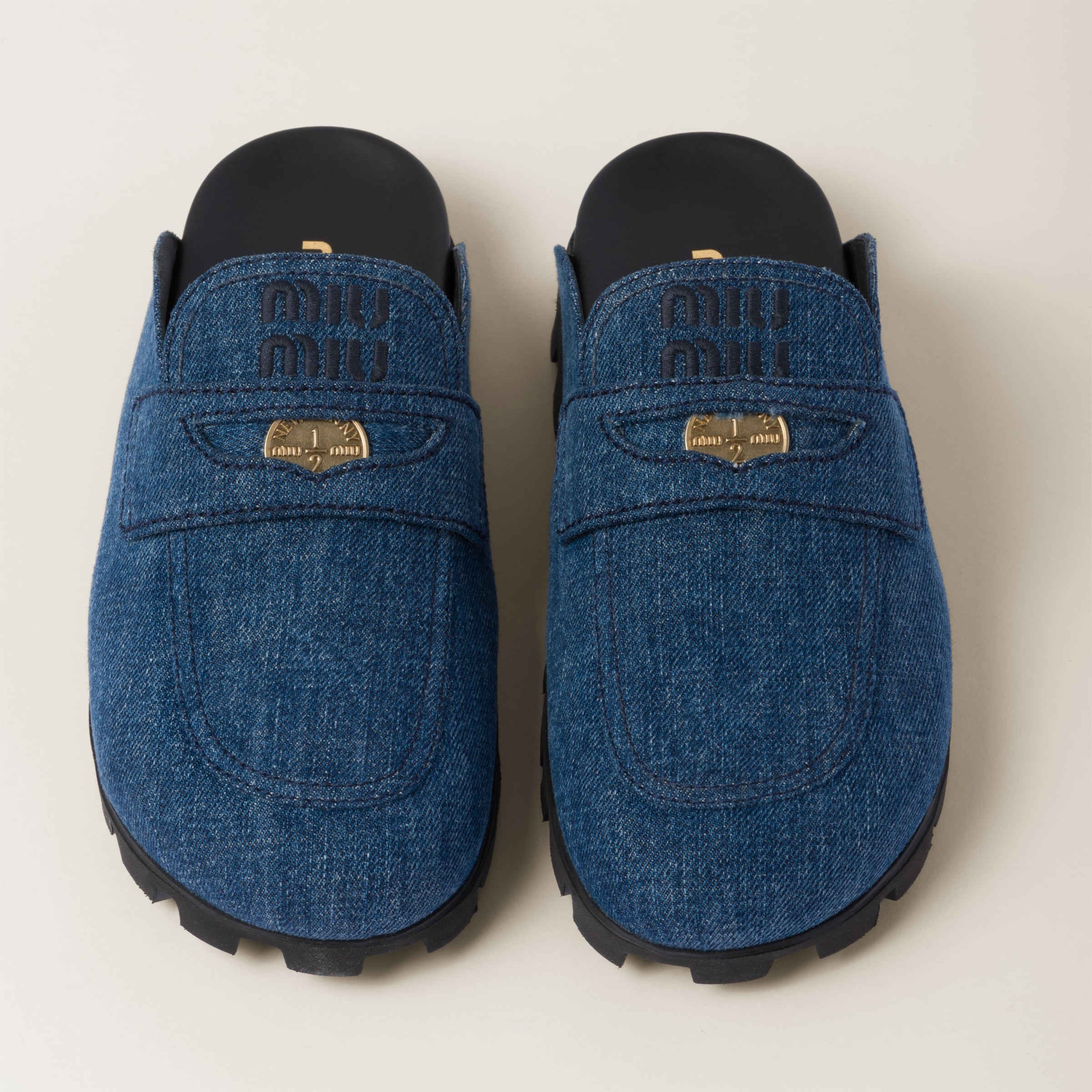 Denim mules - 4