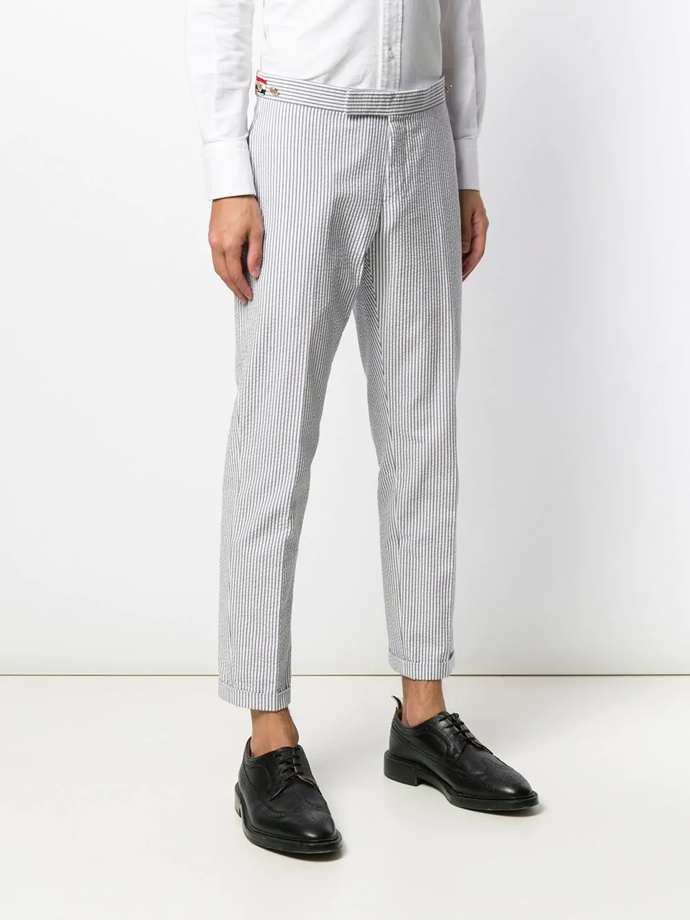 Seersucker Skinny Trouser - 3