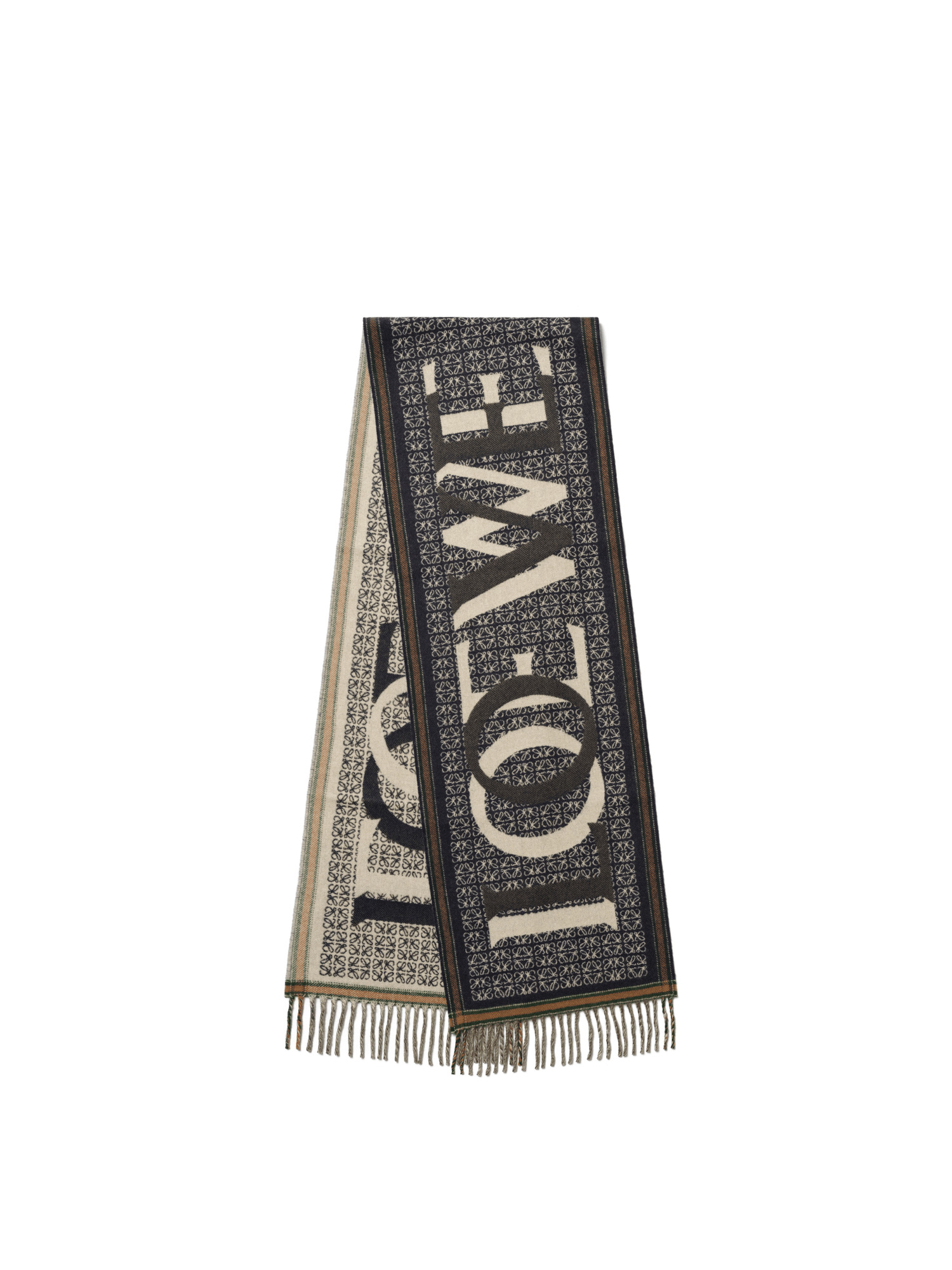 Loewe Love Scarf in Navy Blue - 2