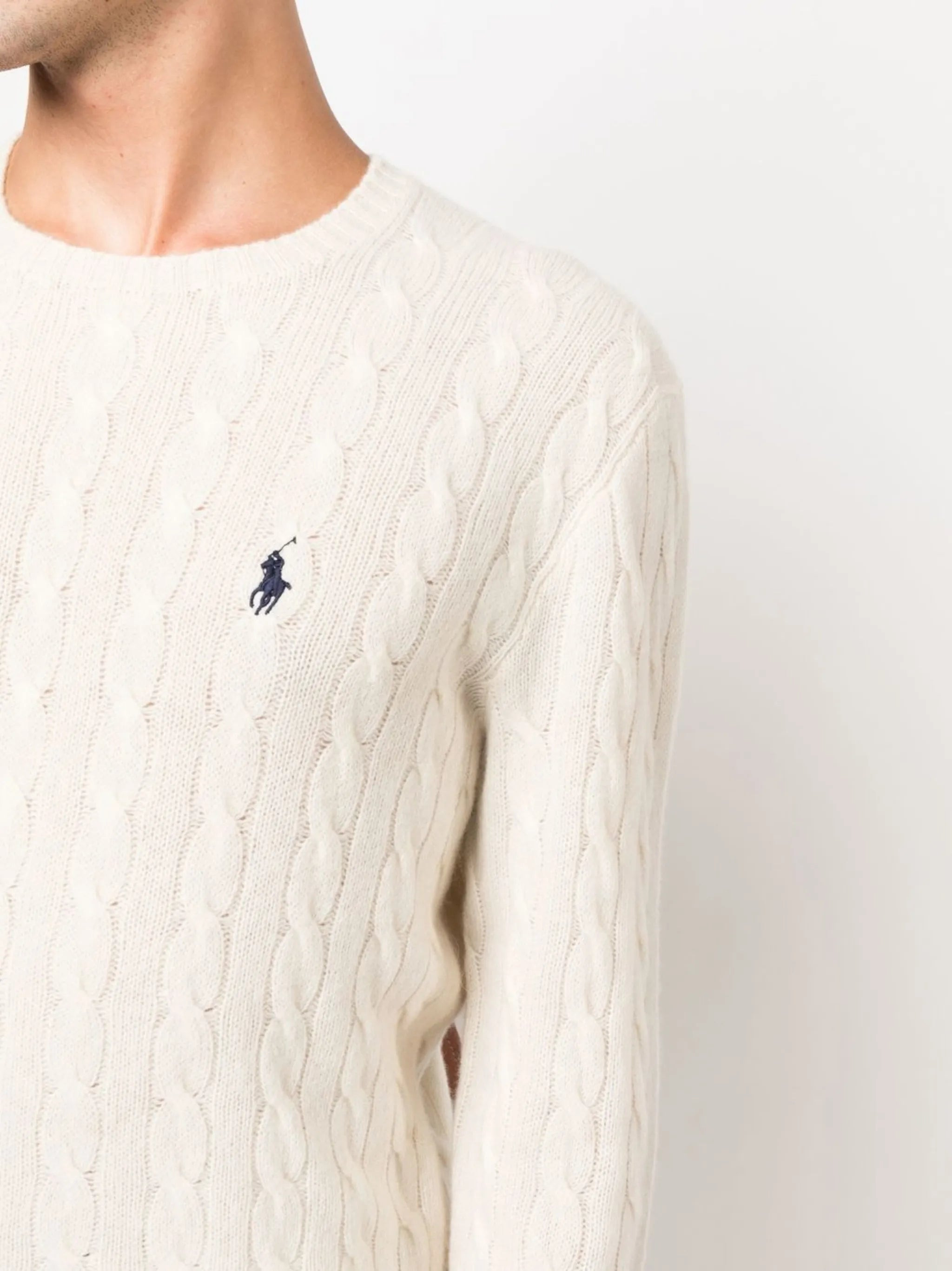 Ralph Lauren Logo-embroidered Cable-knit Jumper - 2