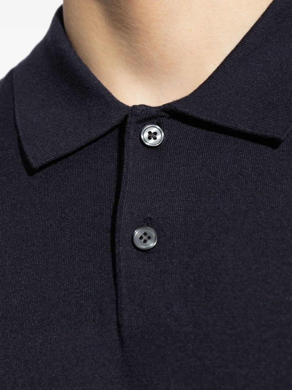 fine-knit polo shirt - 5