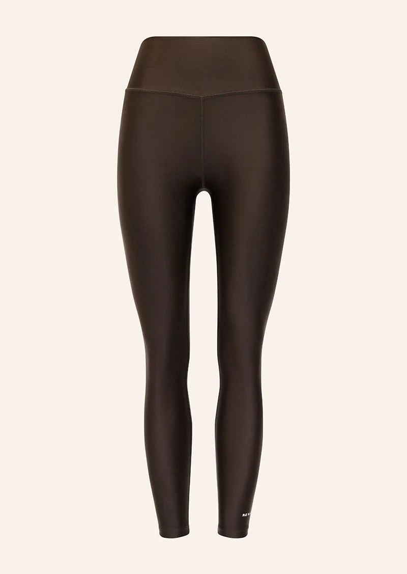FAIRMONT FULL LENGTH LEGGING IN COFFEE SHINE - 1